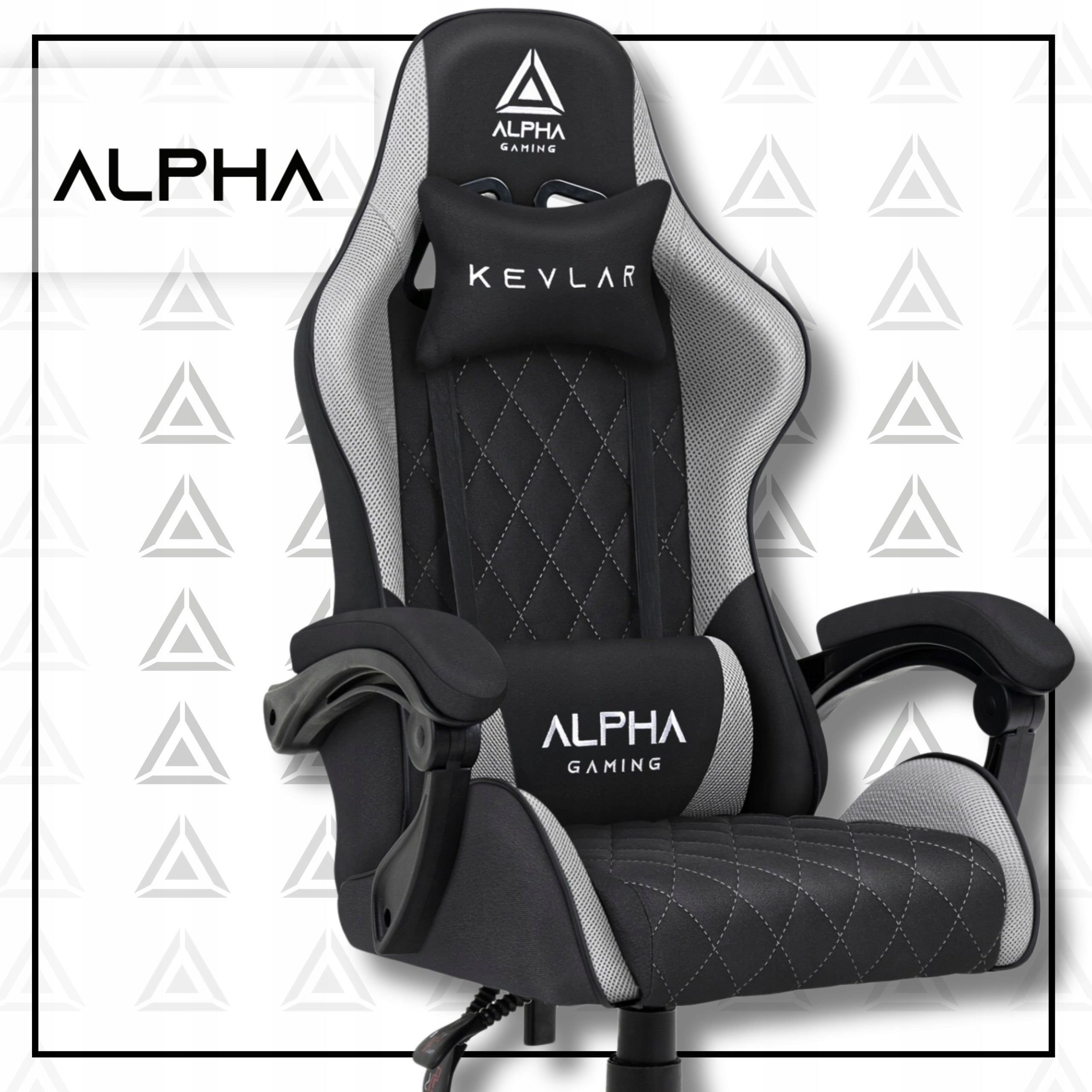 GAMING CHAIR ALPHA OFFICE GAMING CHAIR SWIVEL BUCKET MATERIAL Packaging status original