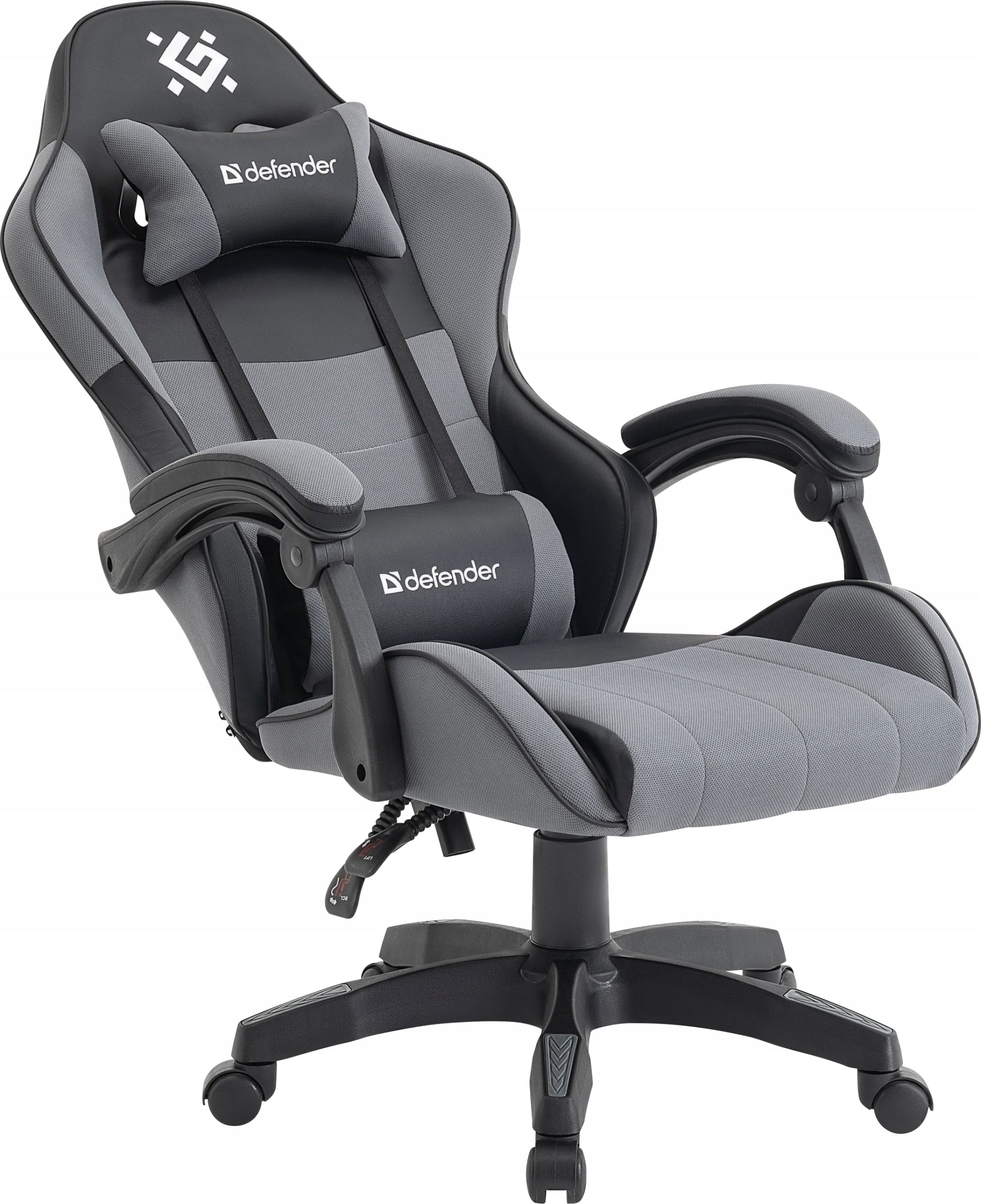 GAMING CHAIR DEFENDER OFFICE GAMING CHAIR SWIVEL Material GREY Manufacturer code DEFENDER FOTEL GAMINGOWY