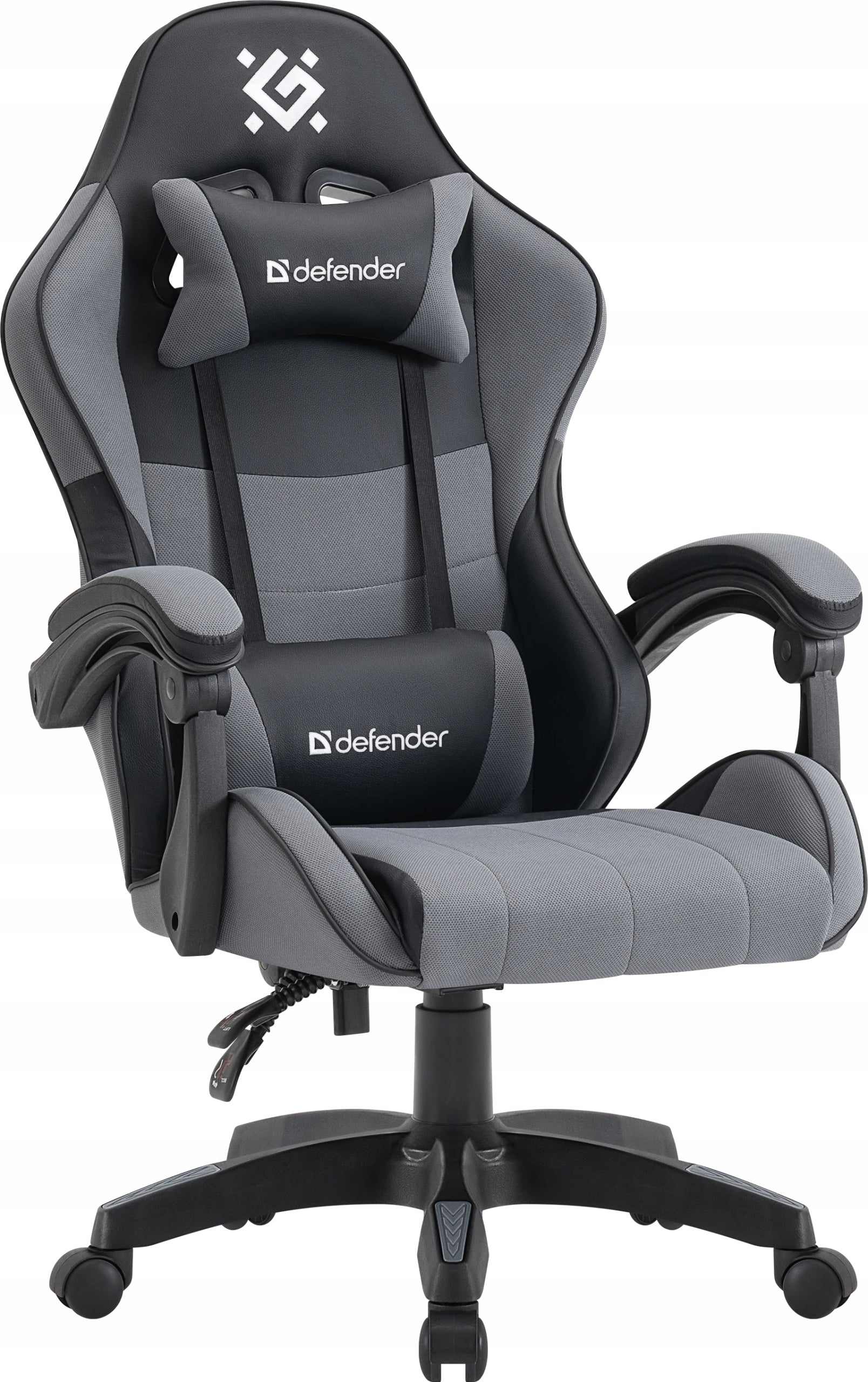 GAMING CHAIR DEFENDER OFFICE GAMING CHAIR SWIVEL Material GREY