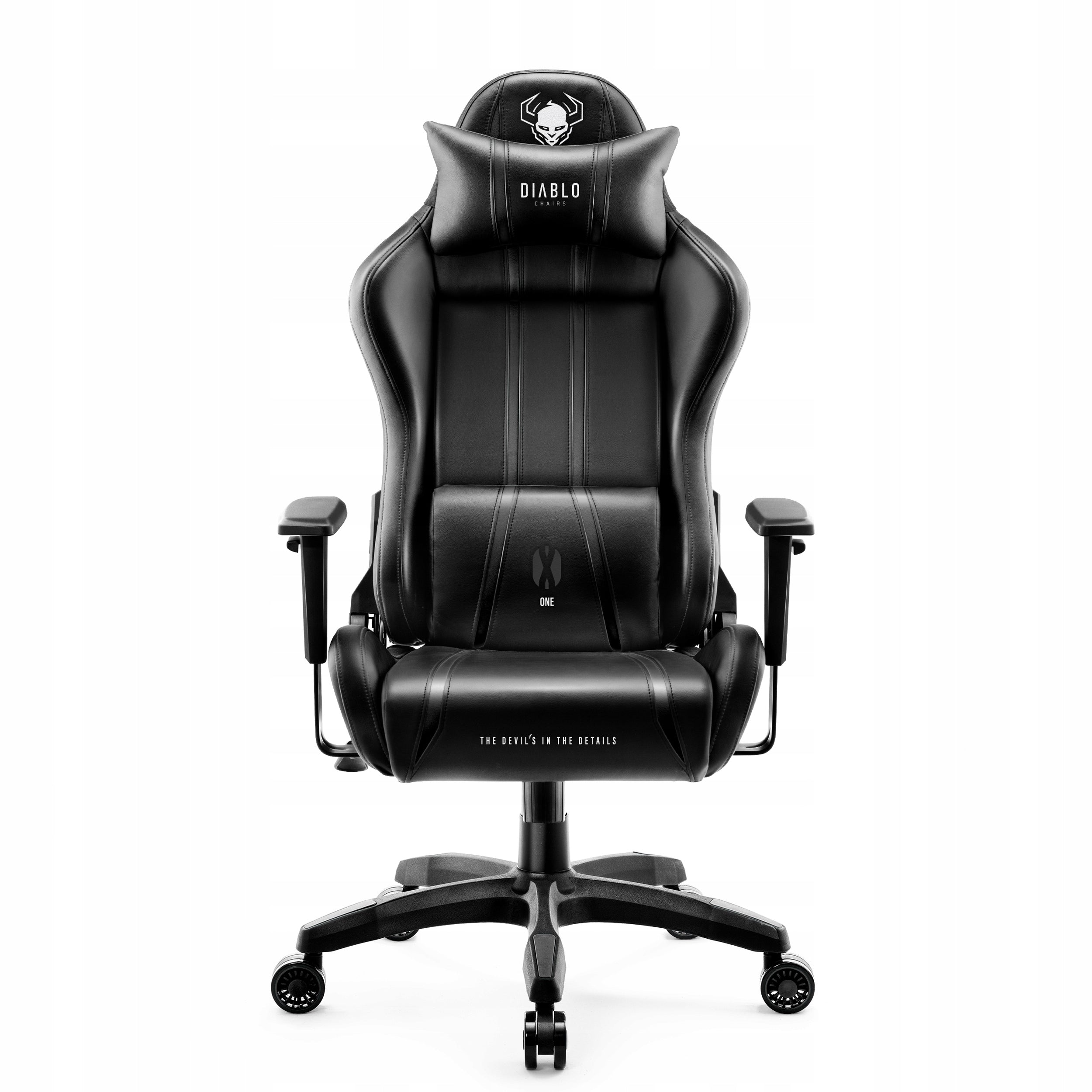 GAMING CHAIR DIABLO CHAIRS X-ONE 2.0 BLACK ERGONOMIC FAUX LEATHER