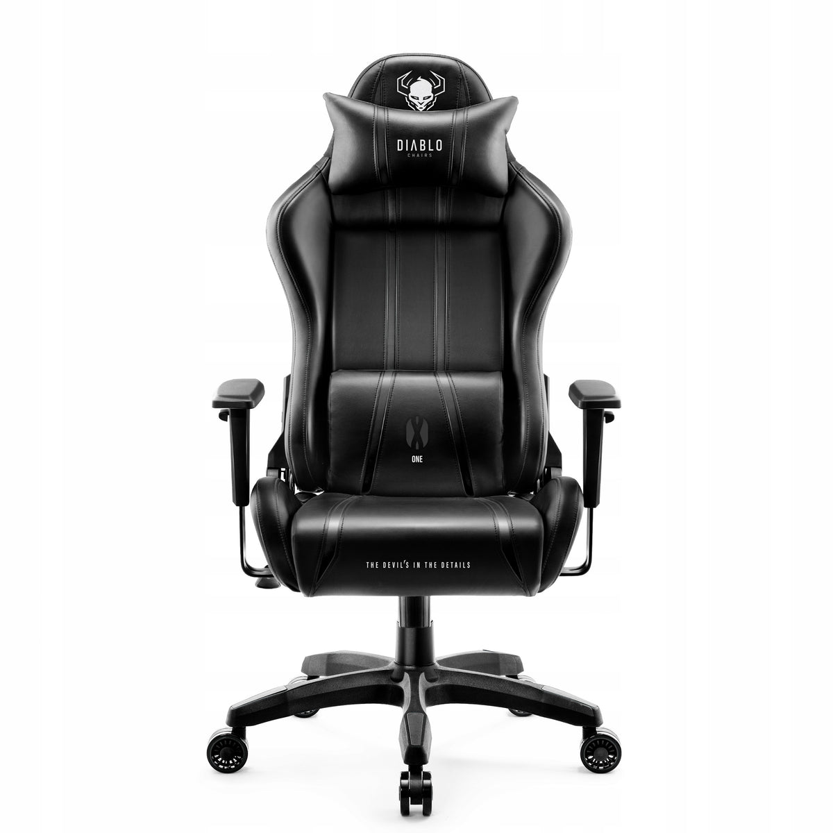 GAMING CHAIR DIABLO CHAIRS X-ONE 2.0 BLACK ERGONOMIC FAUX LEATHER