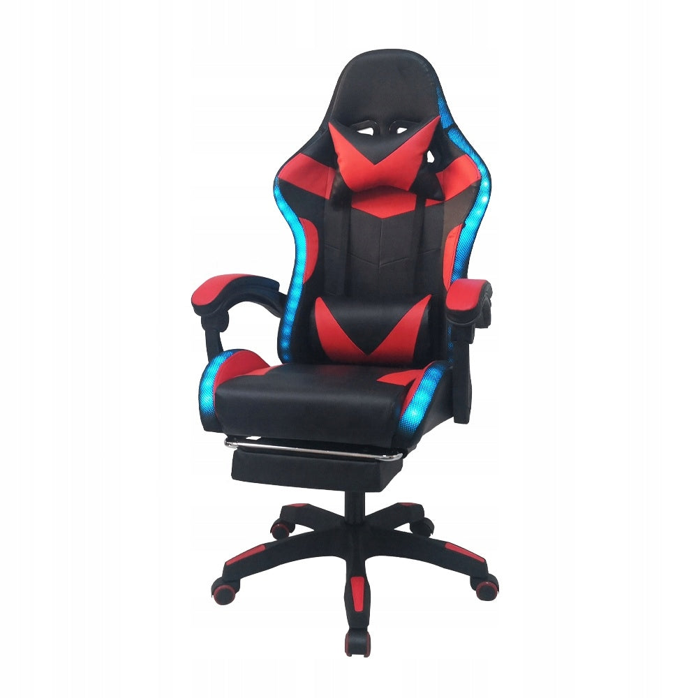 GAMING CHAIR FOR PLAYER OFFICE CHAIR FOOTREST + MASSAGE + LED + REMOTE CONTROL Model COYOTE LED