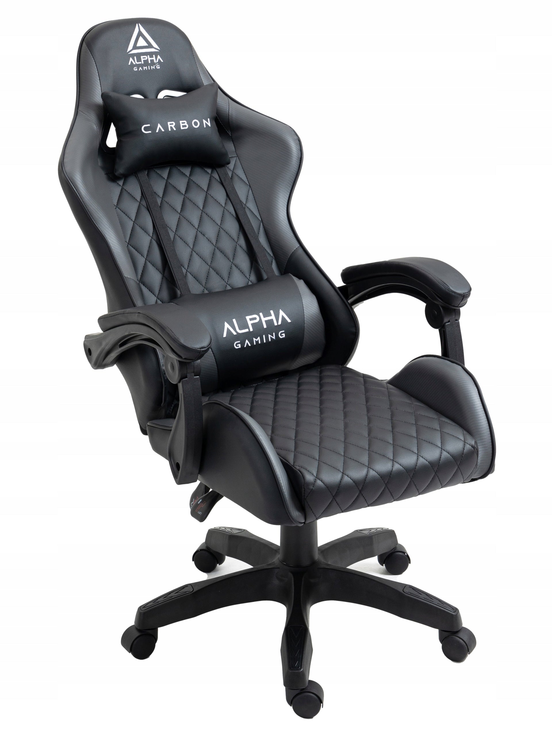 GAMING CHAIR GREY ALPHA OFFICE CHAIR SWIVEL COMPUTER ADJUSTABLE Brand Alpha Gaming