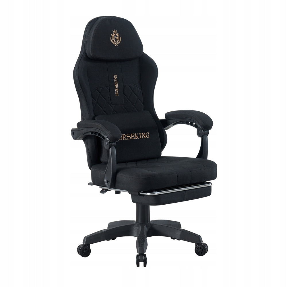 GAMING CHAIR HORSEKING WITH SWIVEL FOOTREST FOR PLAYING CHAIR BLACK MS500 Brand no brand