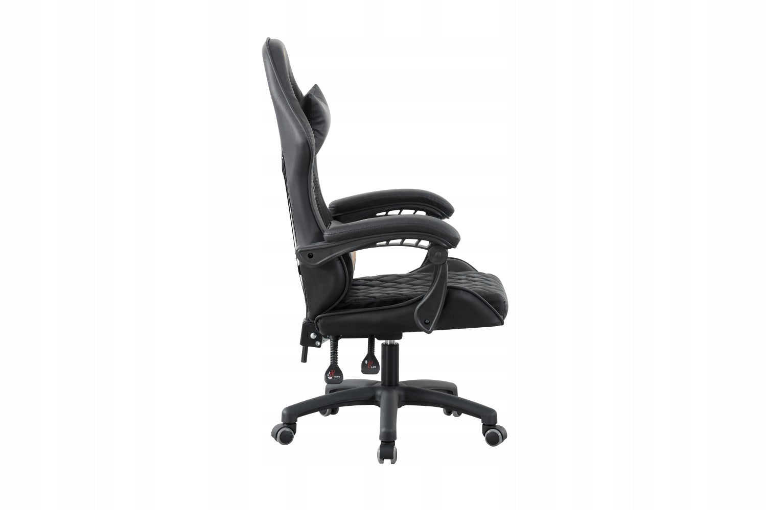 GAMING CHAIR HORSEKING WITH SWIVEL FOOTREST FOR PLAYING CHAIR MS99 BLACK Furniture width 63 cm