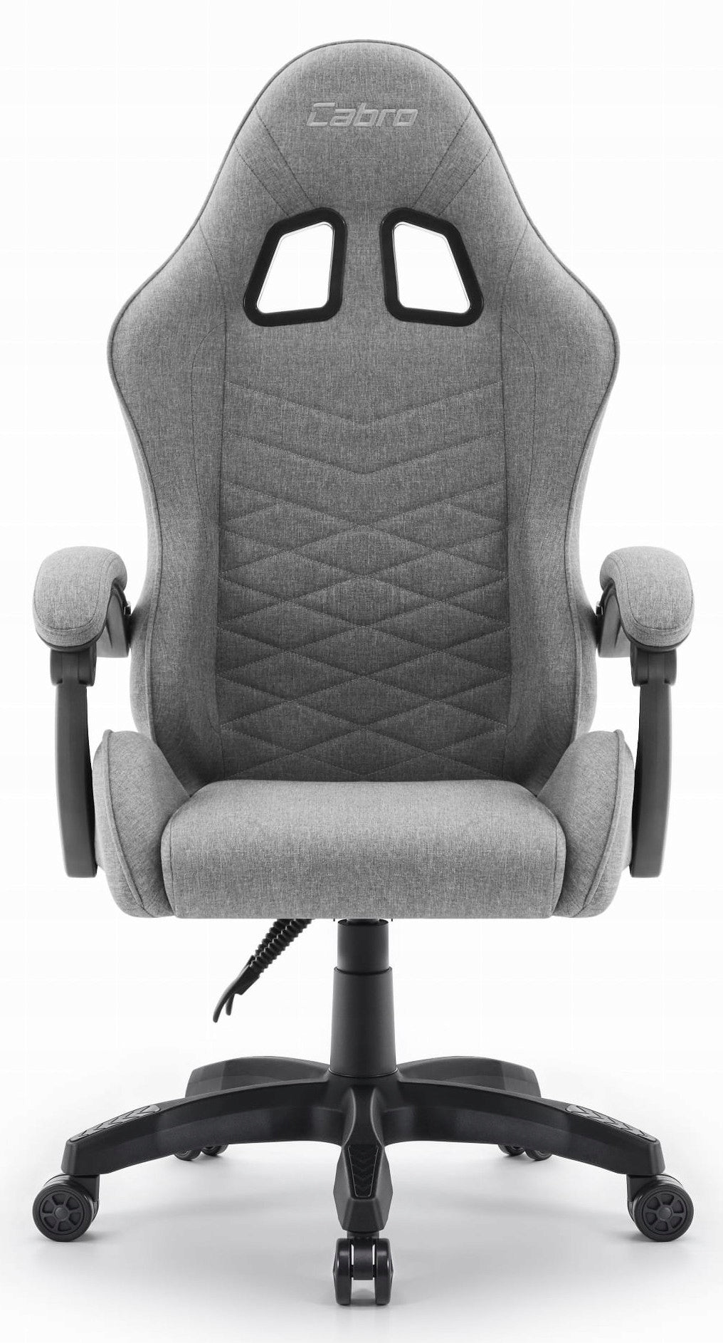 GAMING CHAIR MATERIAL CABRO C500 GREY BLACK FABRIC Model C500 SZARO- CZARNY
