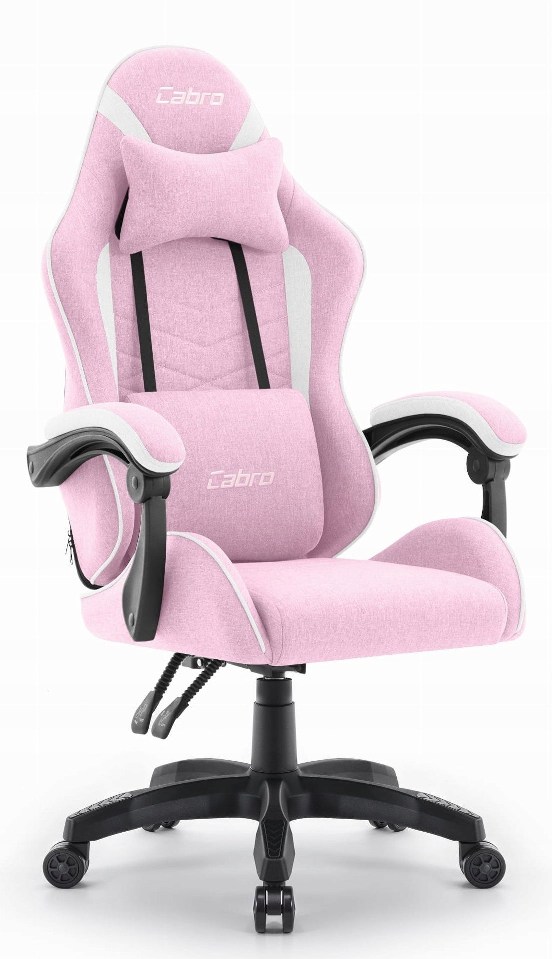 GAMING CHAIR MATERIAL CABRO C500 PINK WHITE FABRIC Manufacturer code 5907196010125