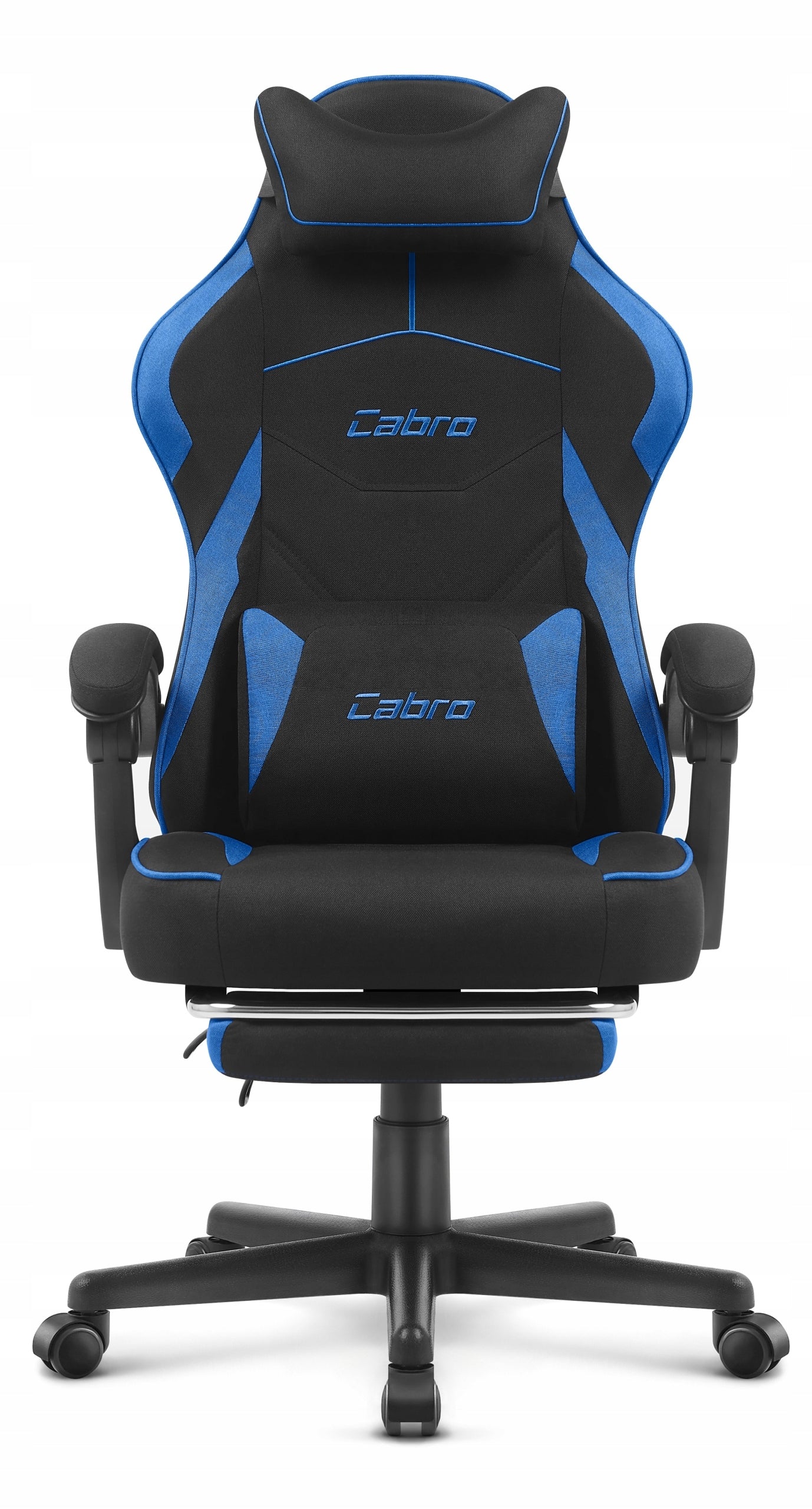 GAMING CHAIR MATERIAL CABRO C502 BLACK BLUE FABRIC Manufacturer code 5907196010187