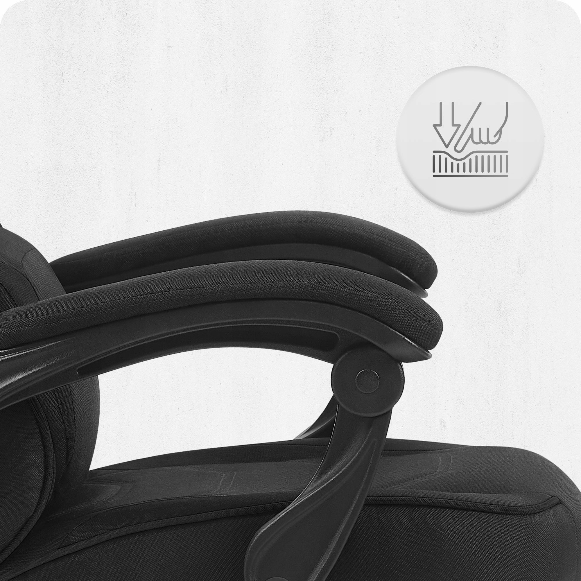 GAMING CHAIR MATERIAL CABRO C502 BLACK Furniture depth 54 cm