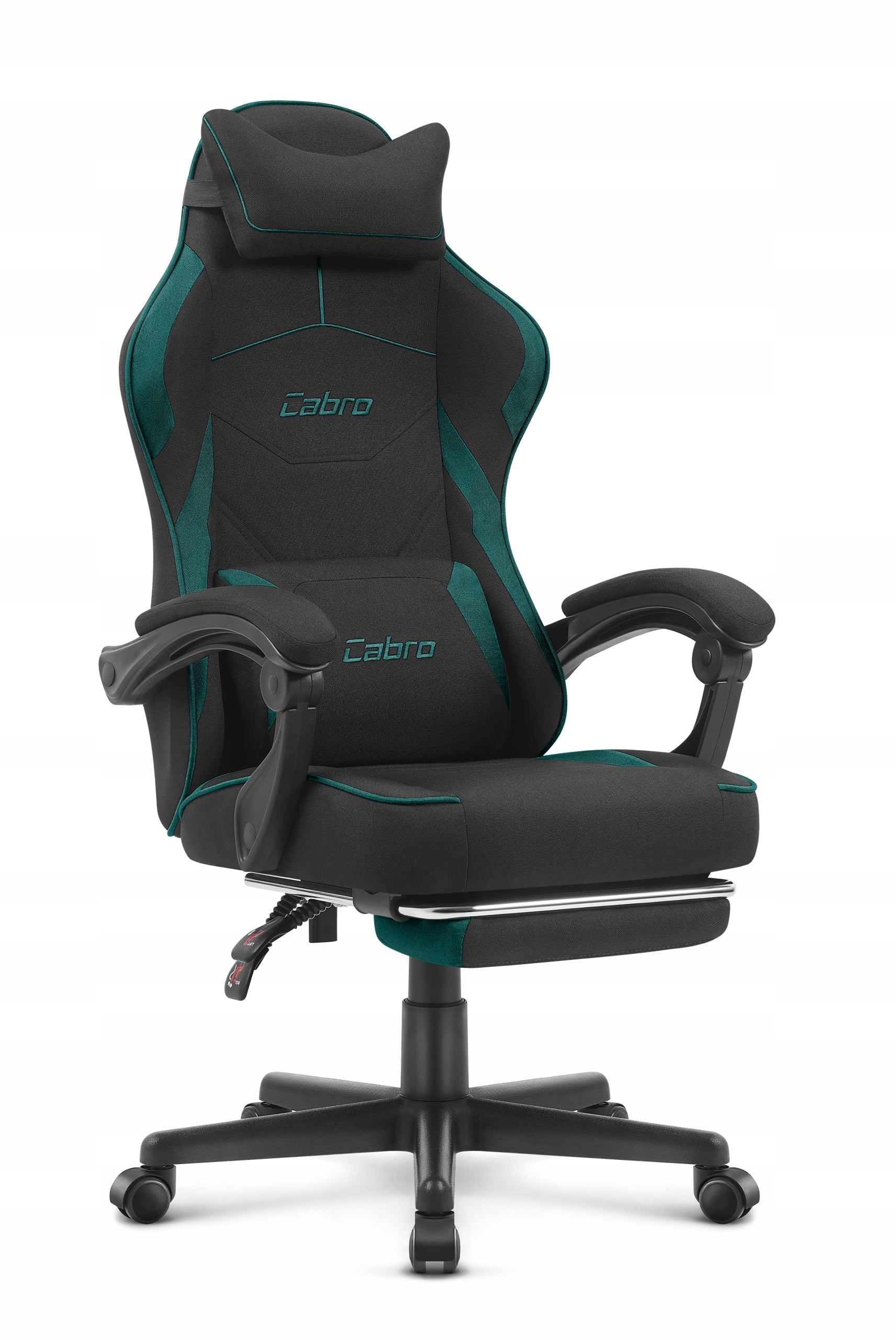 GAMING CHAIR MATERIAL CABRO C502 BLACK GREEN FABRIC Packaging status original