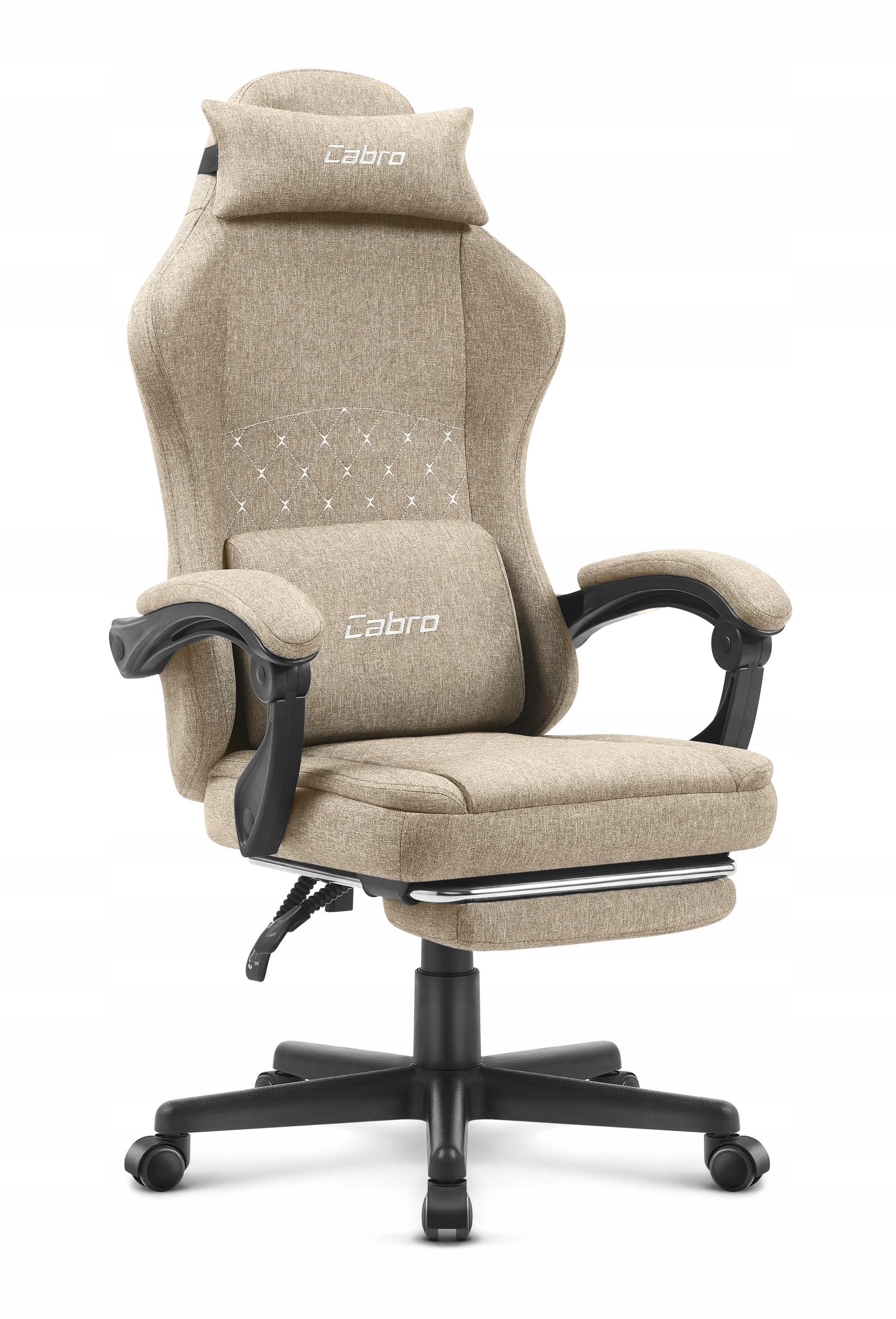 GAMING CHAIR MATERIAL CABRO C503 BEIGE FABRIC Manufacturer code 5907196011283