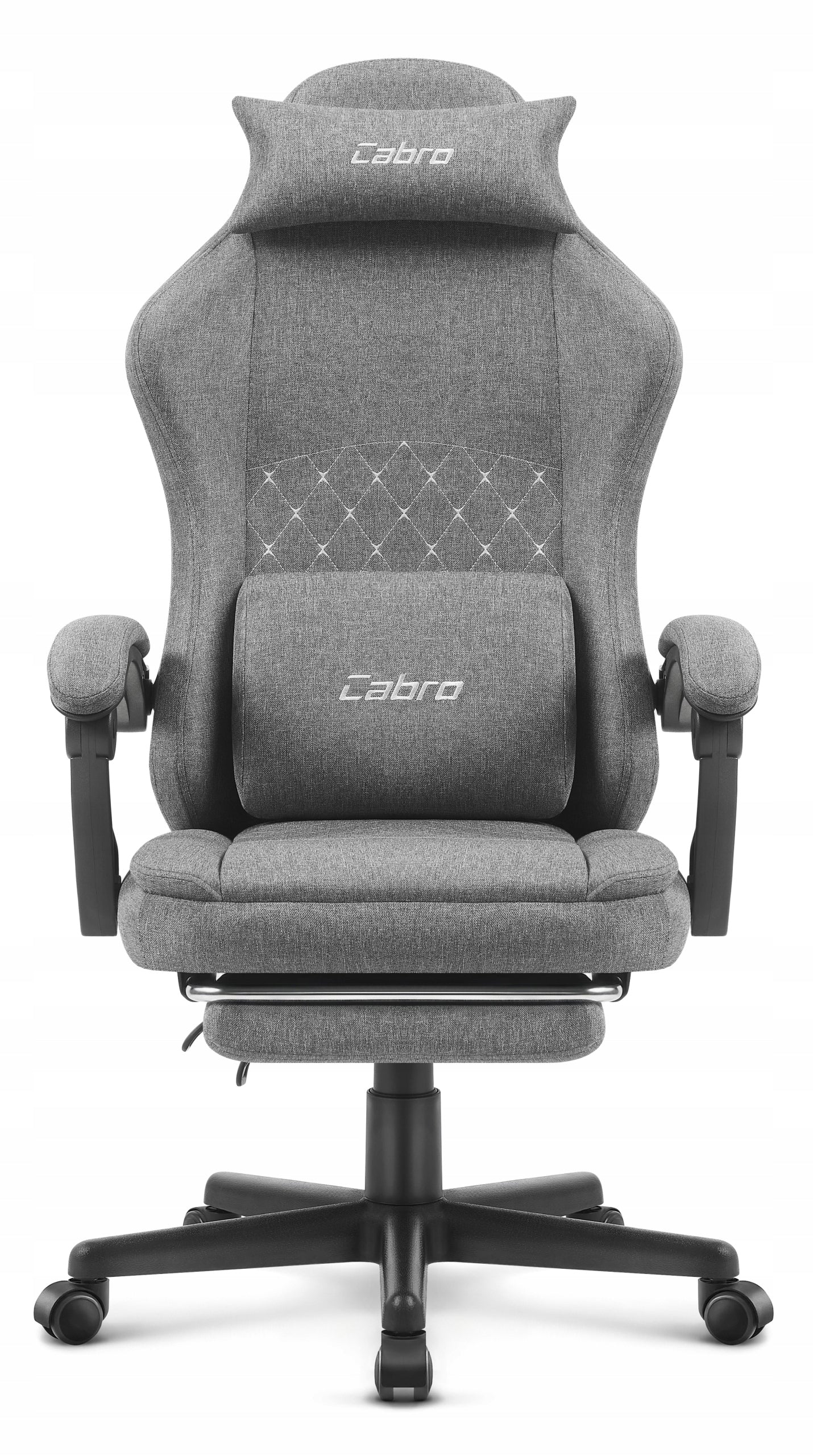 GAMING CHAIR MATERIAL CABRO C503 GREY BLACK FABRIC Packaging status original