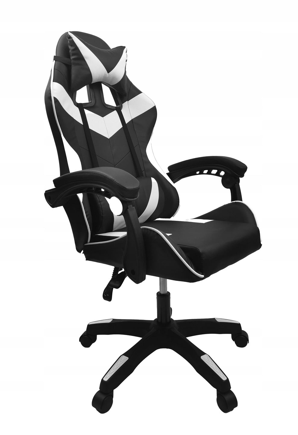 GAMING CHAIR OFFICE PLAYER ROTATING COMPUTER MASSAGE KG108 WHITE