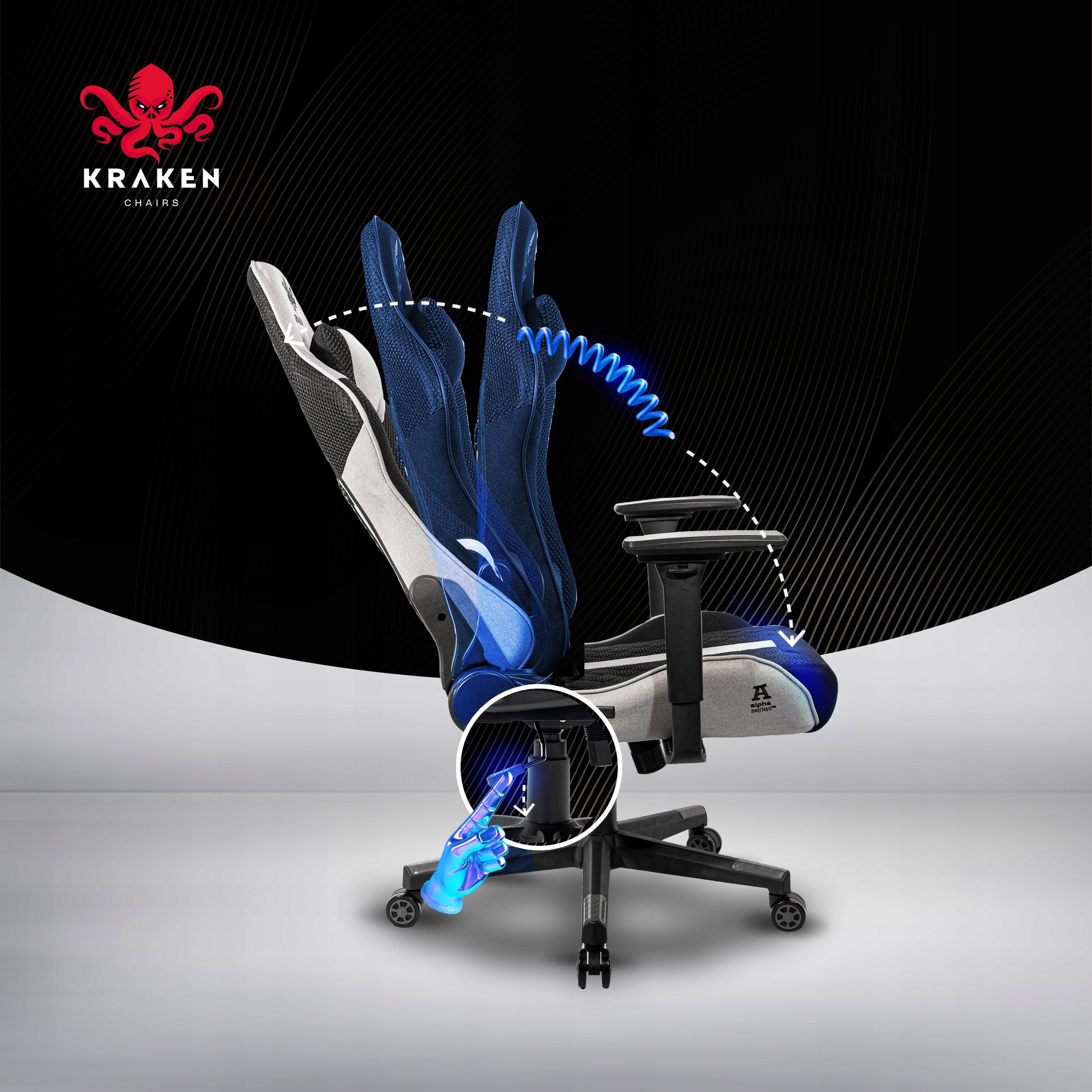 GAMING CHAIR OFFICE SWIVEL CHAIR FOR DESK KRAKEN CHAIRS Packaging status original
