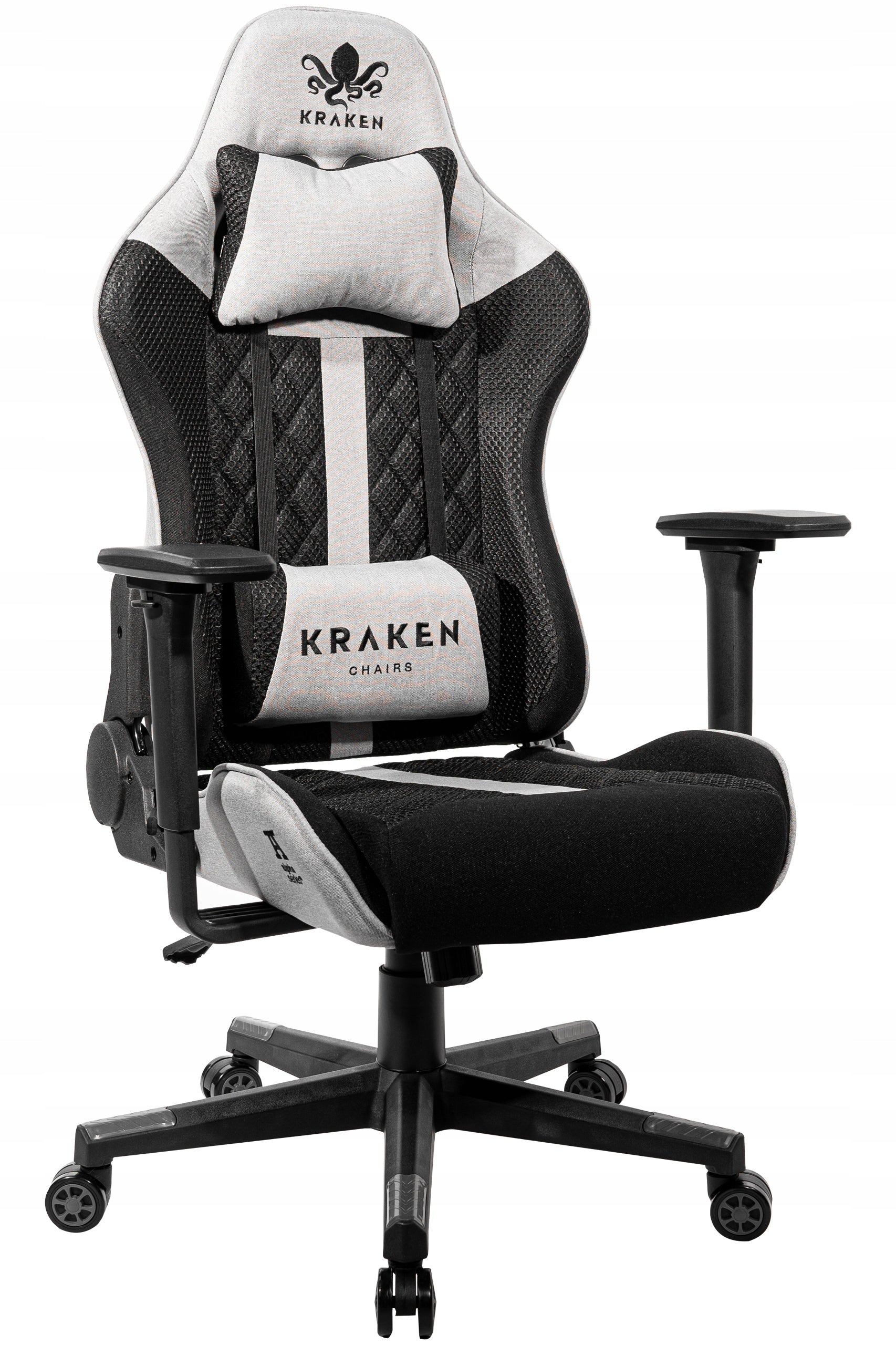 GAMING CHAIR OFFICE SWIVEL CHAIR FOR DESK KRAKEN CHAIRS Upholstery color black and gray