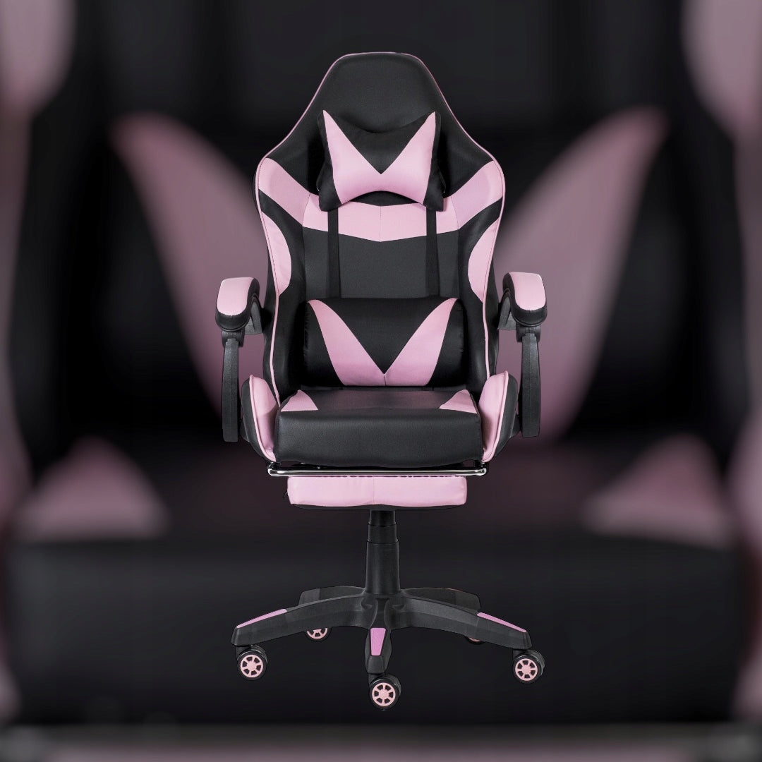 GAMING CHAIR OFFICE SWIVEL GAMING CHAIR FAUX LEATHER BLACK PINK Manufacturer code KRZESŁO GAMINGOWE