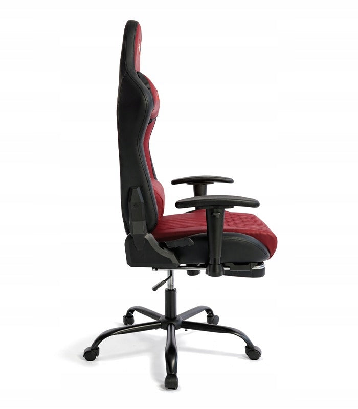 GAMING CHAIR RED FOR THE PLAYER FOR THE OFFICE COMFORTABLE FOOTREST Furniture height 134 cm