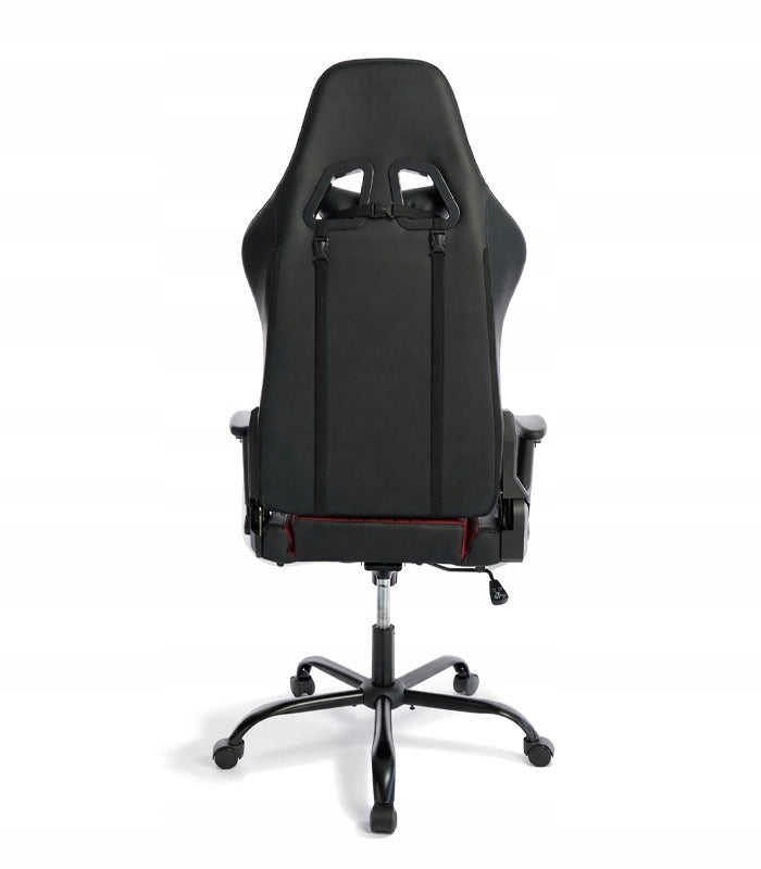 GAMING CHAIR RED FOR THE PLAYER FOR THE OFFICE COMFORTABLE FOOTREST Furniture width 54 cm