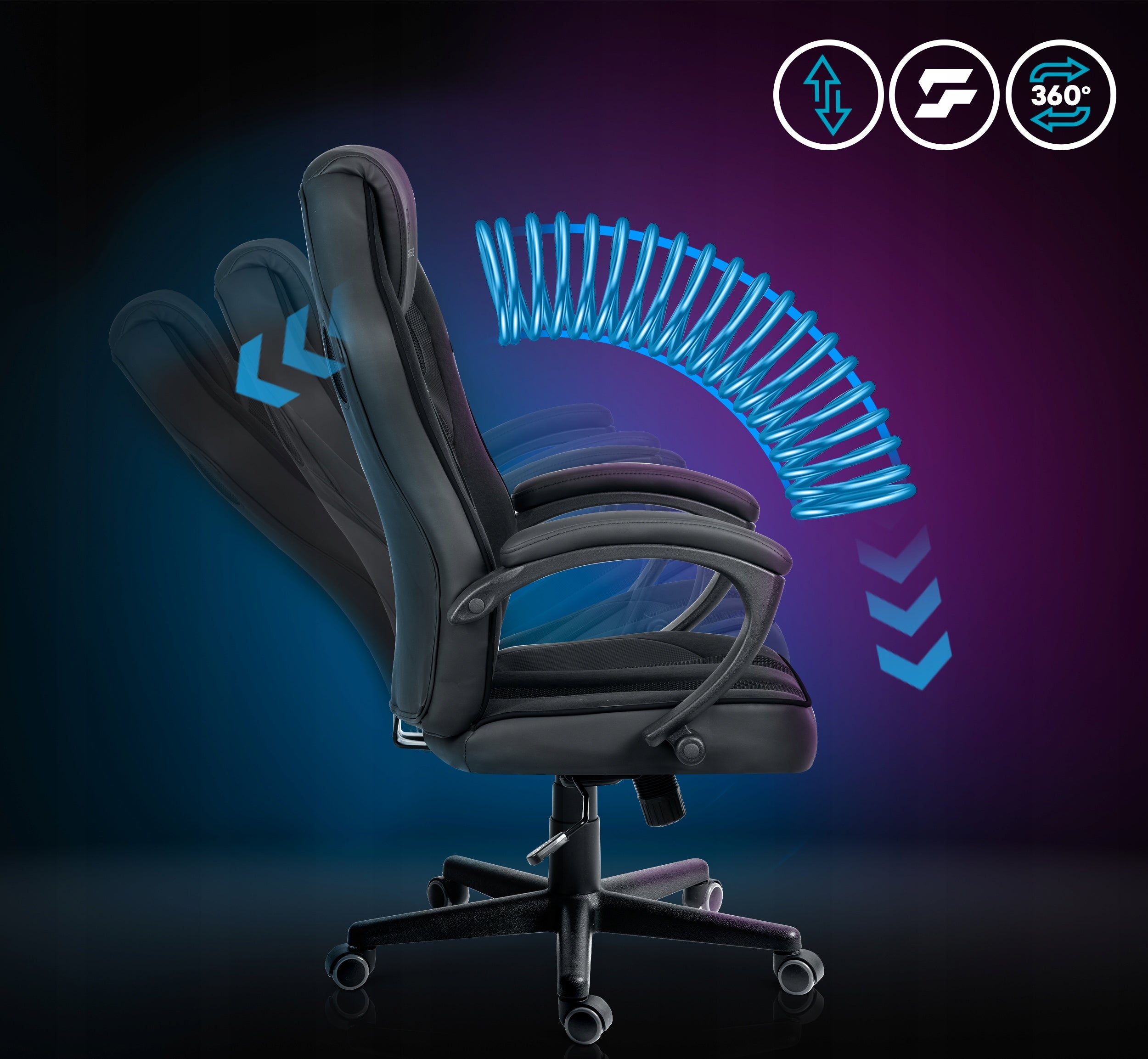 GAMING CHAIR SWIVEL BUCKET OFFICE PLAYER CHAIR SOFOTEL MASTER Manufacturer code 242700