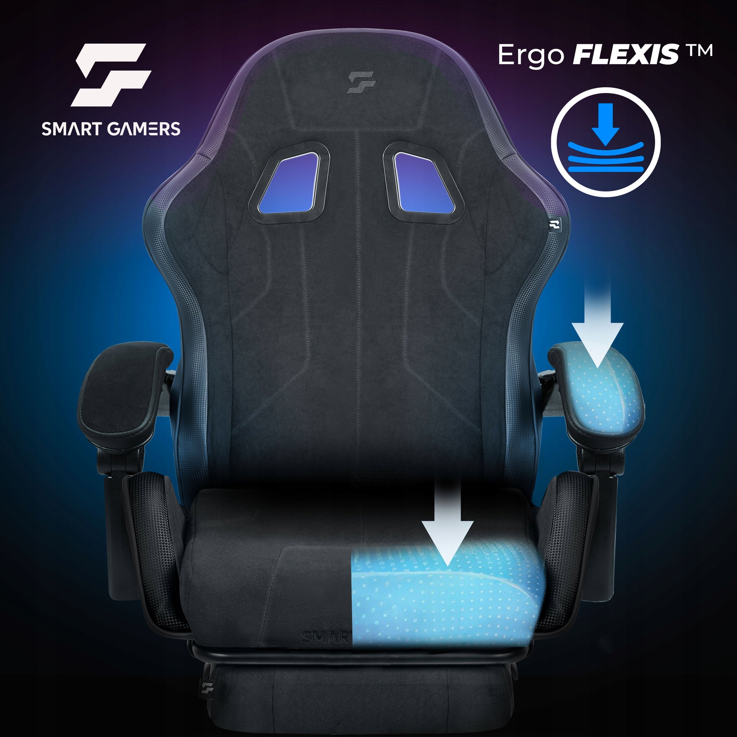 GAMING CHAIR SWIVEL GAMING CHAIR WITH BUCKET FOOTREST SOFOTEL Model Lokar