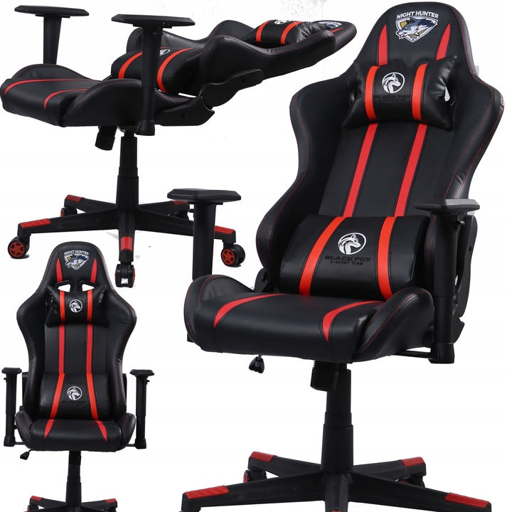 GAMING Chair+Computer Massage SWIVEL Office Adjustable ARMRESTS