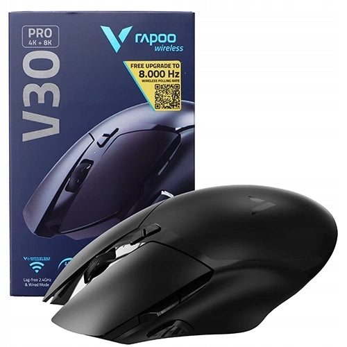 GAMING MOUSE RAPOO V30 PRO 2.4GHz BLACK WIRELESS GAMING MOUSE