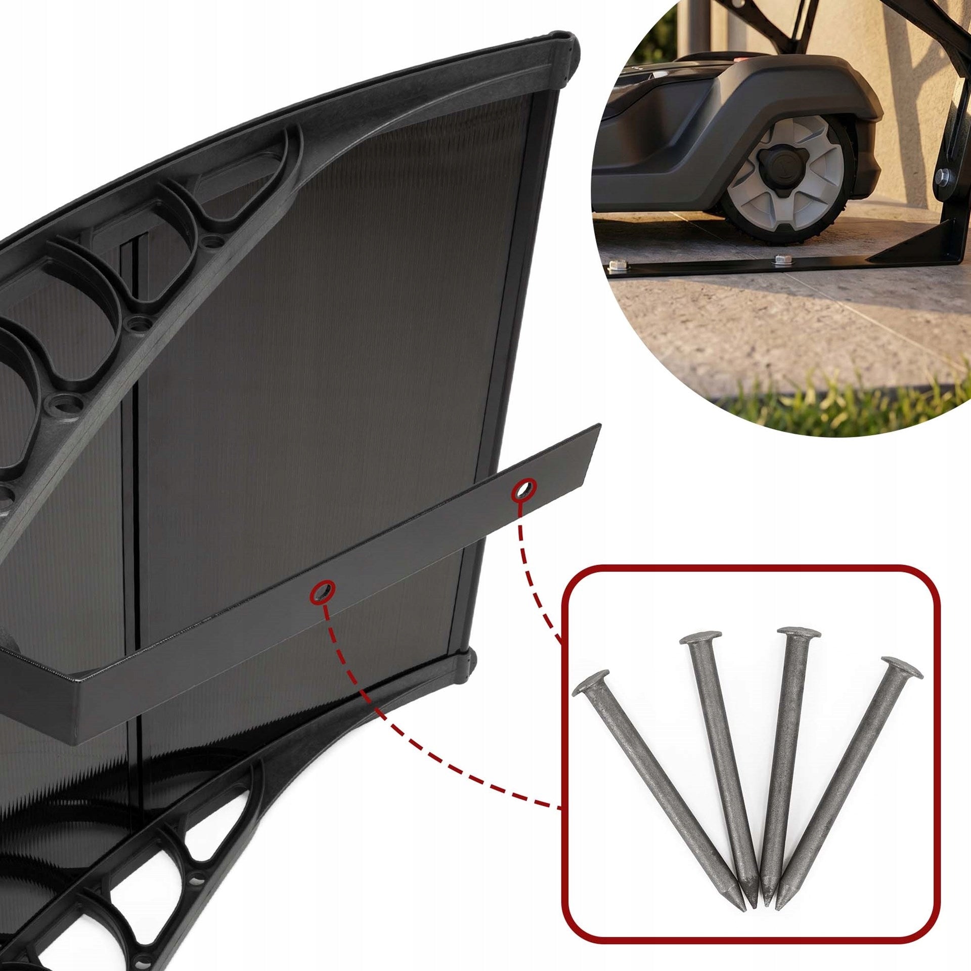 GARAGE CANOPY FOR ROBOT MOWER AUTOMATIC COVER CANOPY Customs tariff code 84339000
