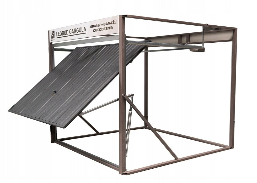 GARAGE DOOR TILTING TRAPEZOIDAL SHEET T10 TO SIZE GARAGE DOOR BRONZE Height 209 cm