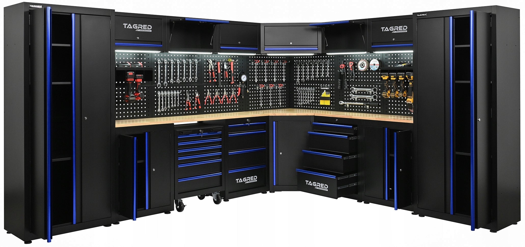 GARAGE FURNITURE CORNER FOR GARAGE WORKSHOP TOOL RACK Brand Tagred