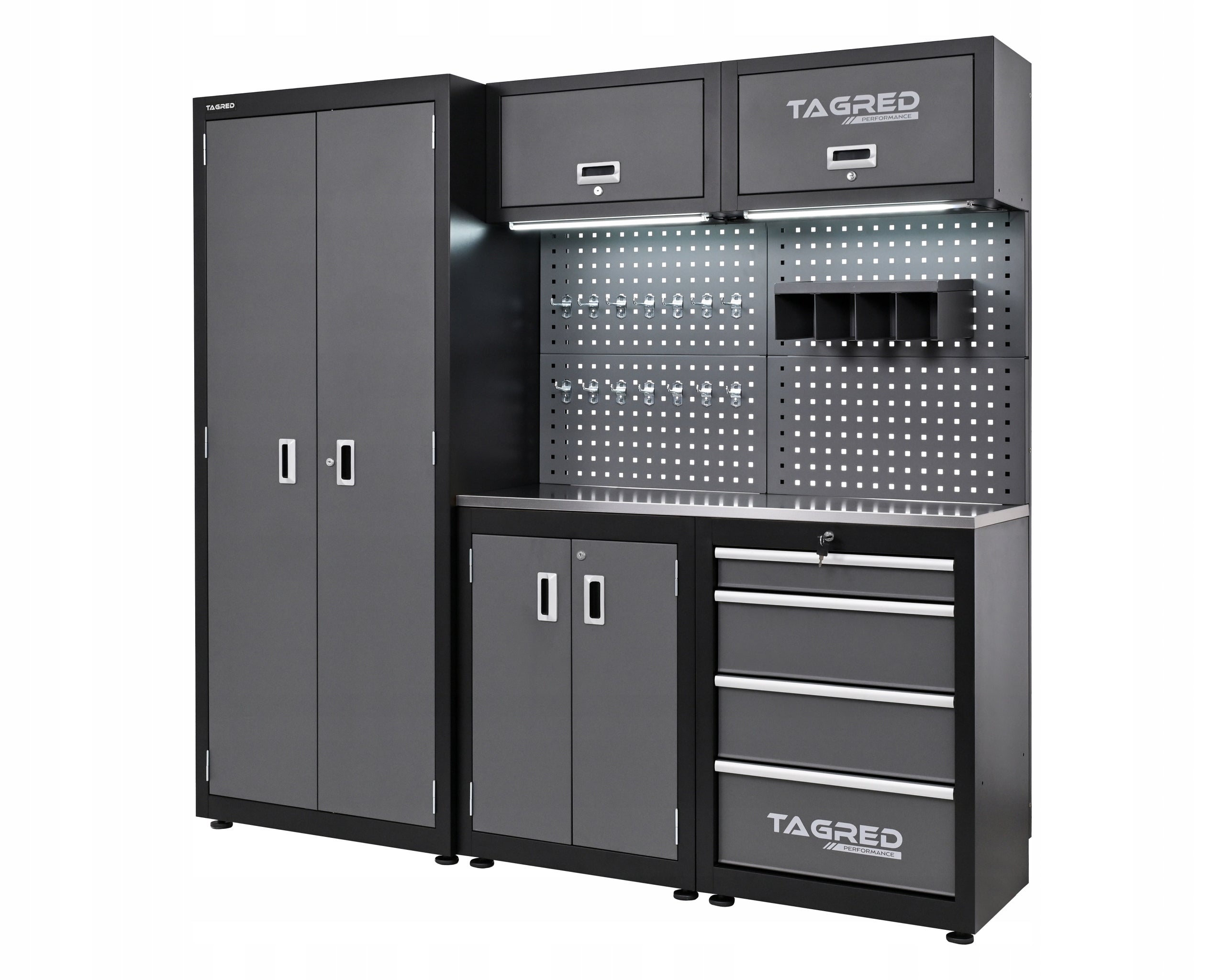 GARAGE FURNITURE WORKSHOP RACK TOOL CABINET WORKSHOP COUNTERTOP INOX 3D Packaging status original
