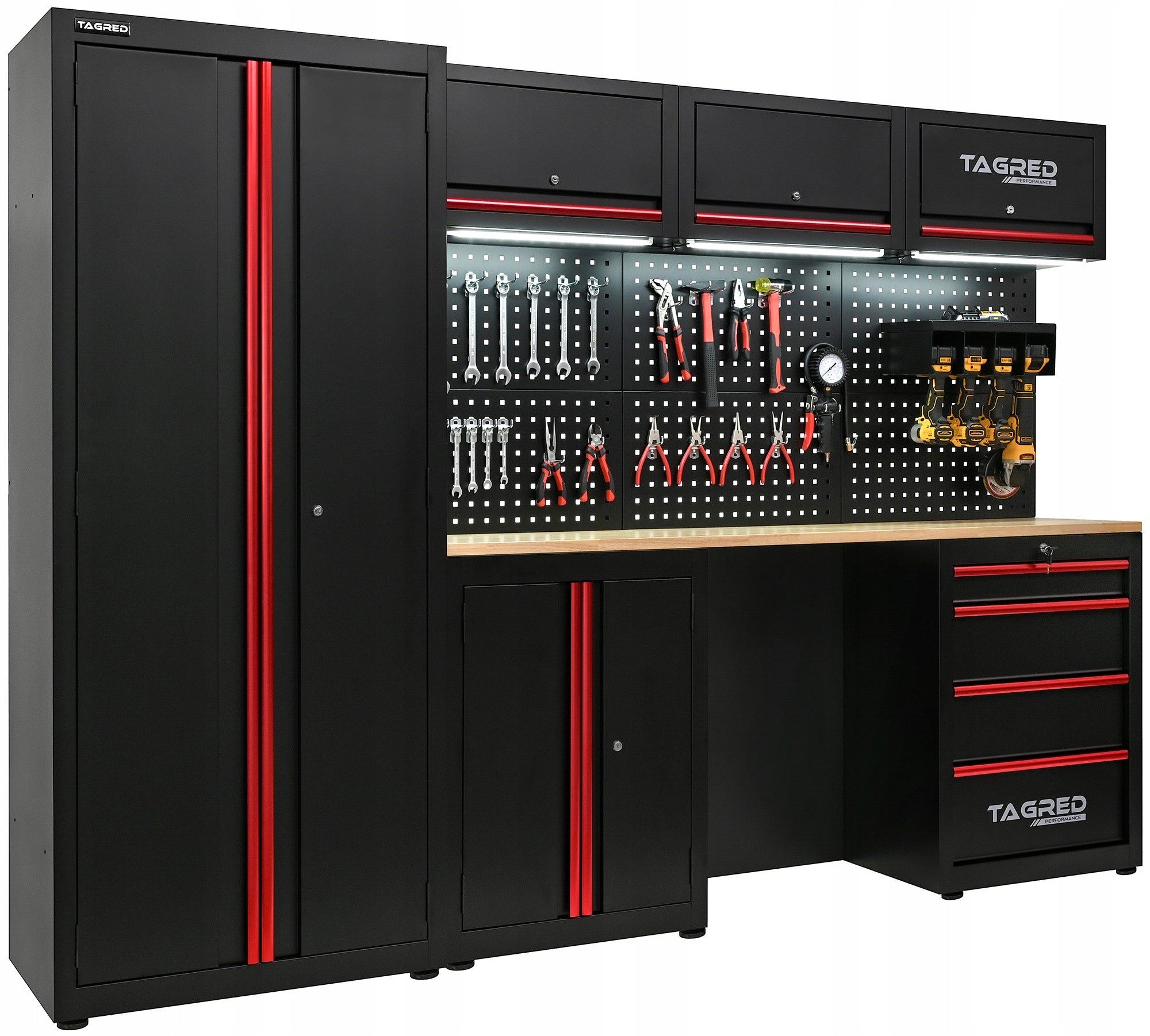GARAGE FURNITURE WORKSHOP RACK WARDROBE FOR GARAGE WORKSHOP 7 LED MODULES Manufacturer code TA1954