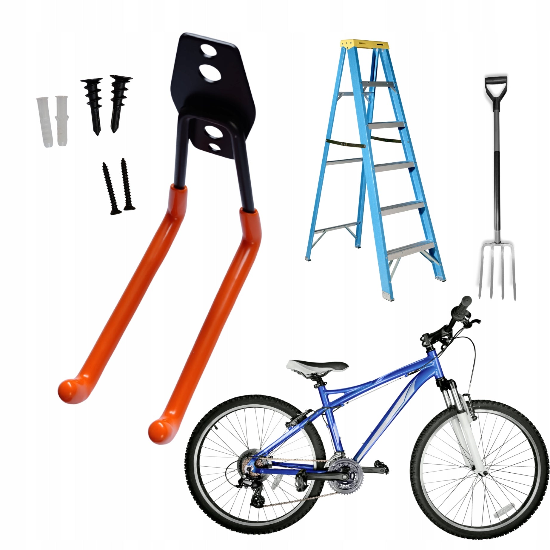 GARAGE WALL HANGER HOOK TOOL HOLDER BIKE LADDER FOR GARAGE