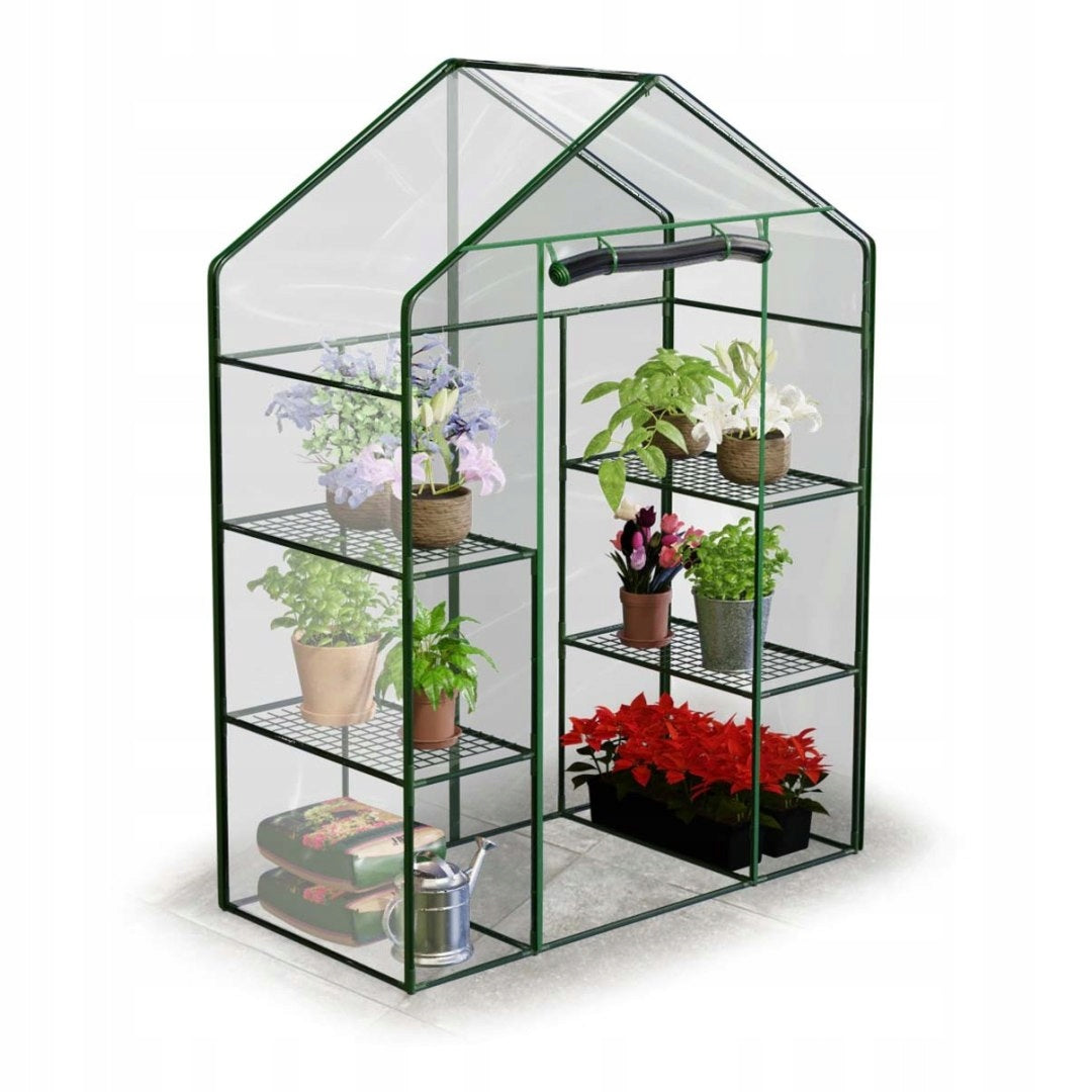 GARDEN BALCONY GREENHOUSE 195X140X70CM VERTICAL BOOKCASES FOIL MINI TUNNEL Length 1.404 m