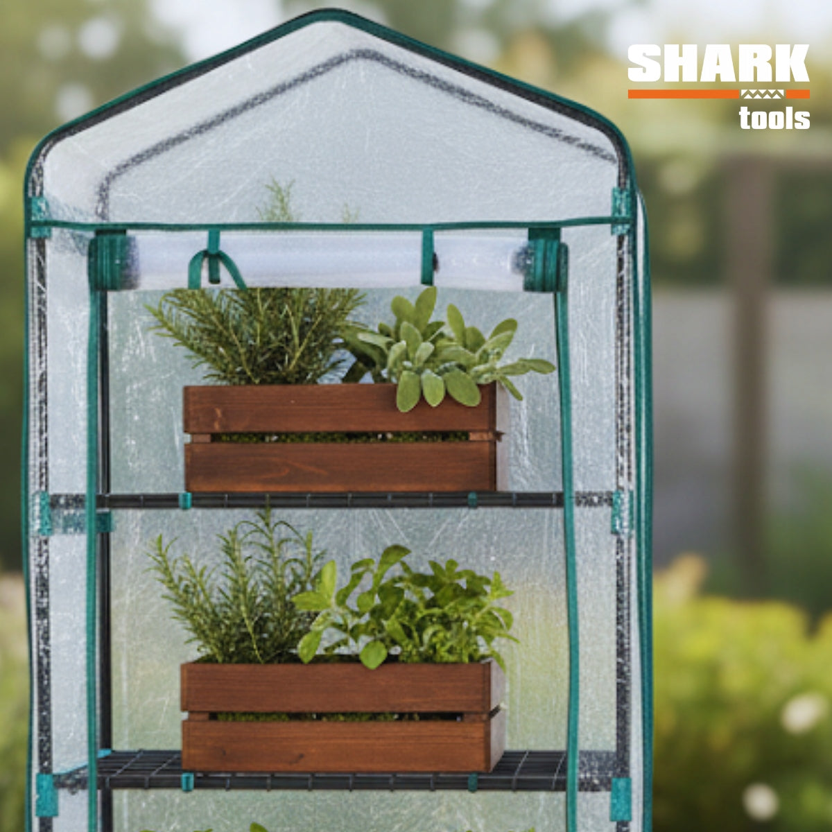 GARDEN BALCONY GREENHOUSE 5 shelves 200cm 68x49cm UV Foil for Balcony Product weight with unit packaging 5.7 kg