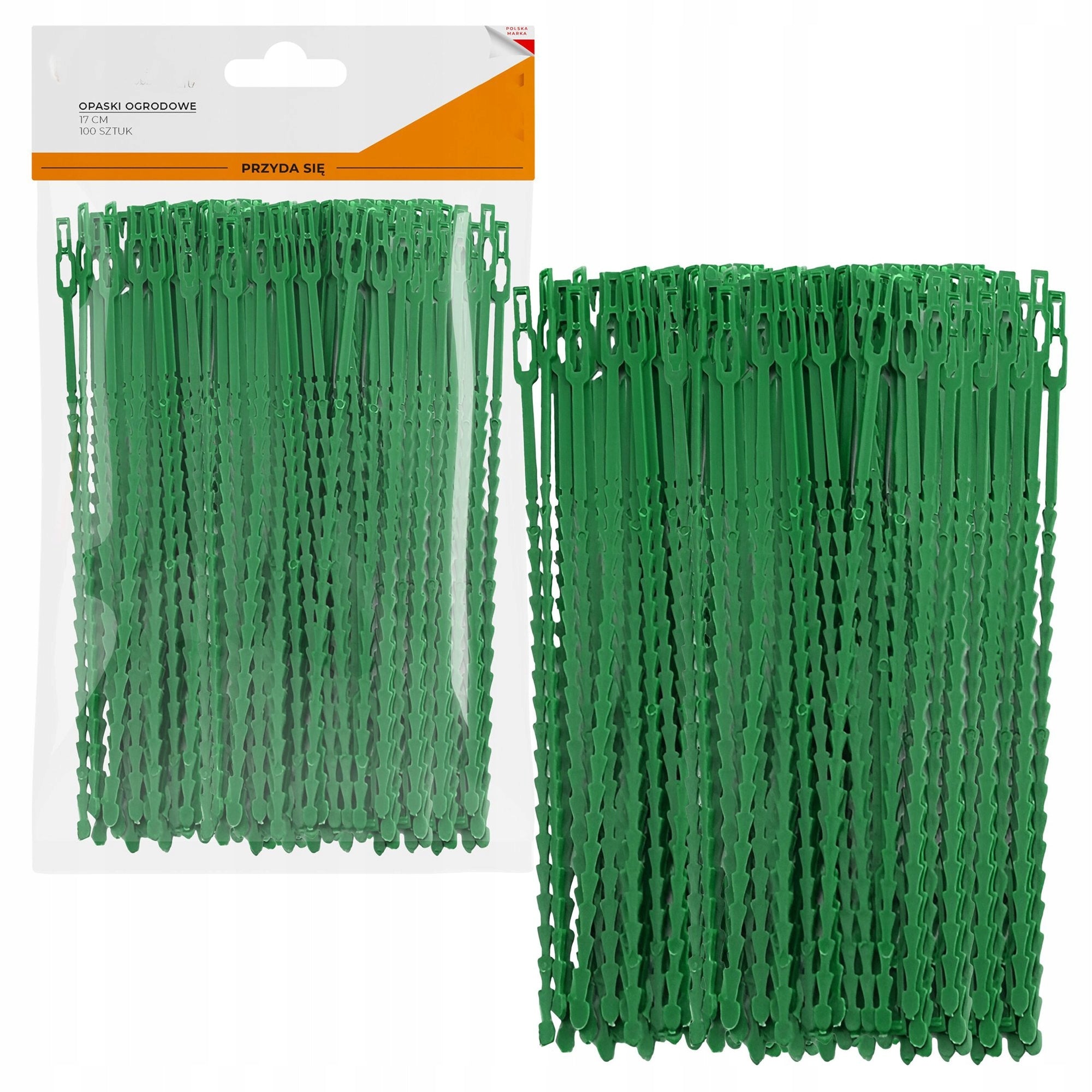 GARDEN BANDS FOR FASTENING PLANTS BRANCHES OF FLOWERS GREEN ADJUSTABLE 100PCS