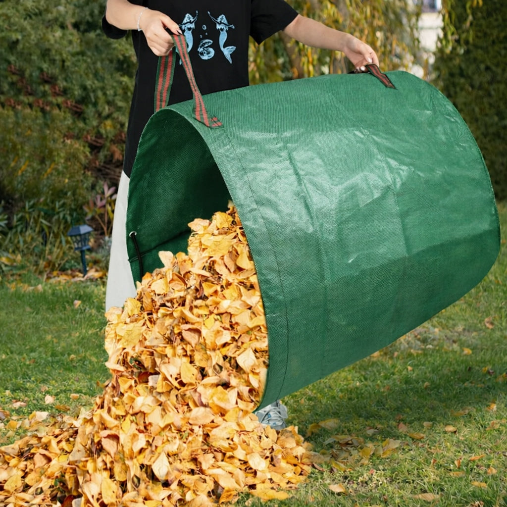 GARDEN BASKET LEAF BAG GARDEN BAG GRASS CONTAINER FOLDING 500 L Packaging status original