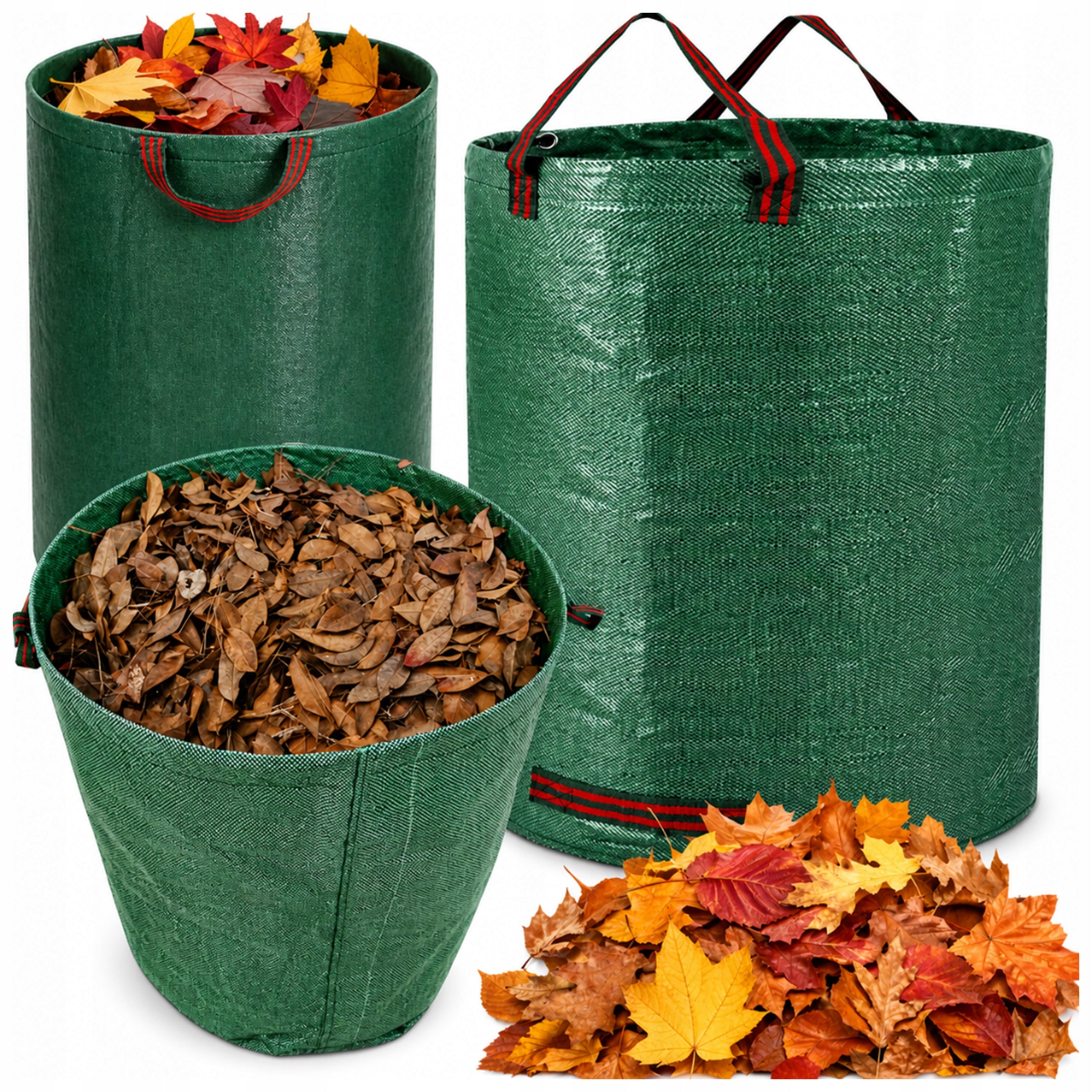 GARDEN BASKET LEAF BAG GARDEN BAG GRASS CONTAINER FOLDING 500 L