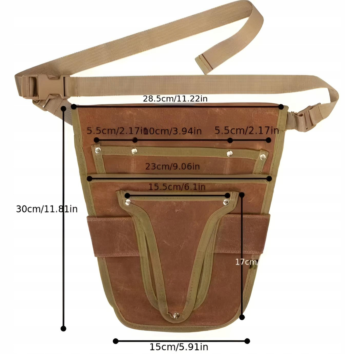 GARDEN BELT for GARDEN tools assembly STRONG adjustable HIP Kind tool belt