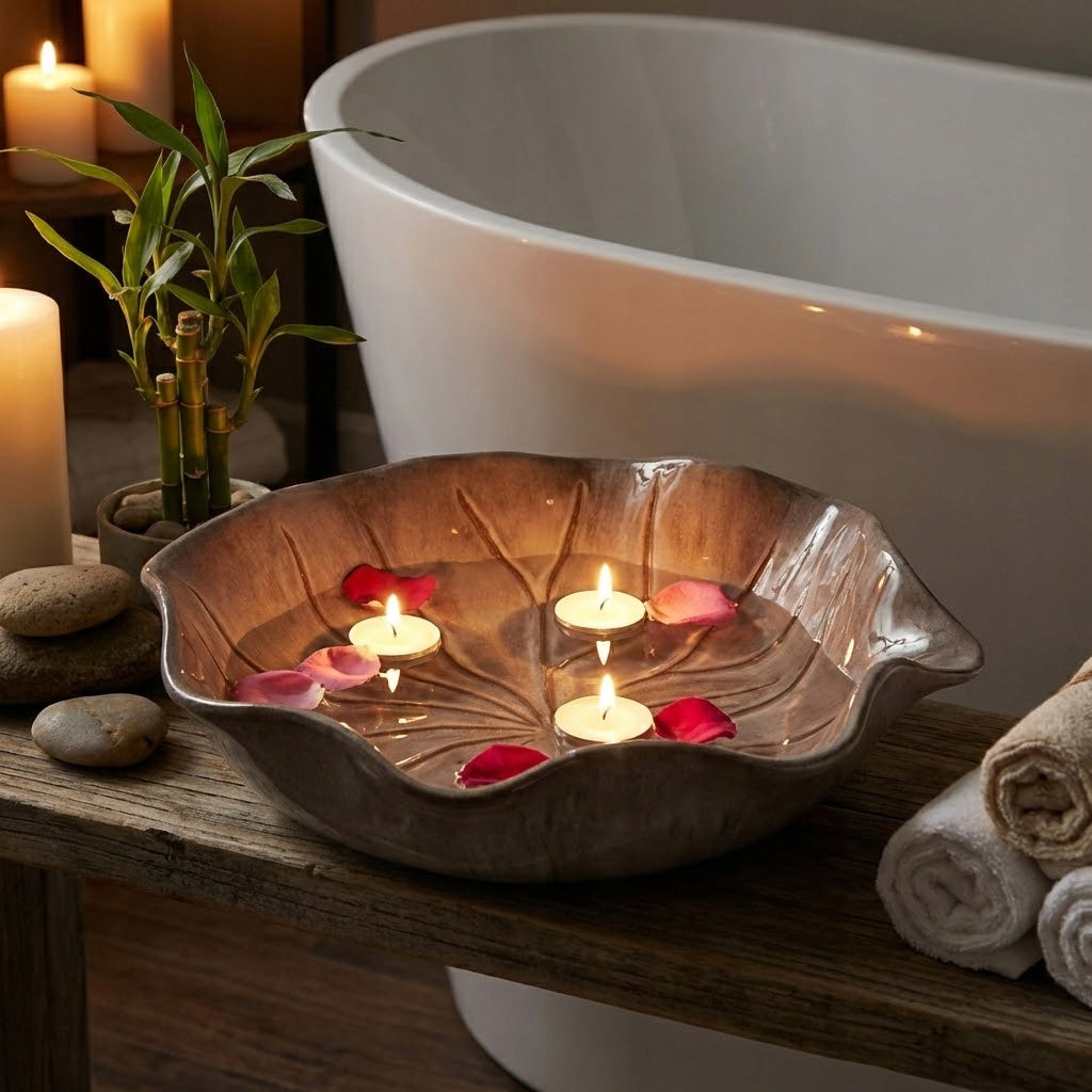 GARDEN BOWL FOR FOUNTAIN DRINKER DECORATIVE CLAY GRAY BOWL CLAY Packaging status original