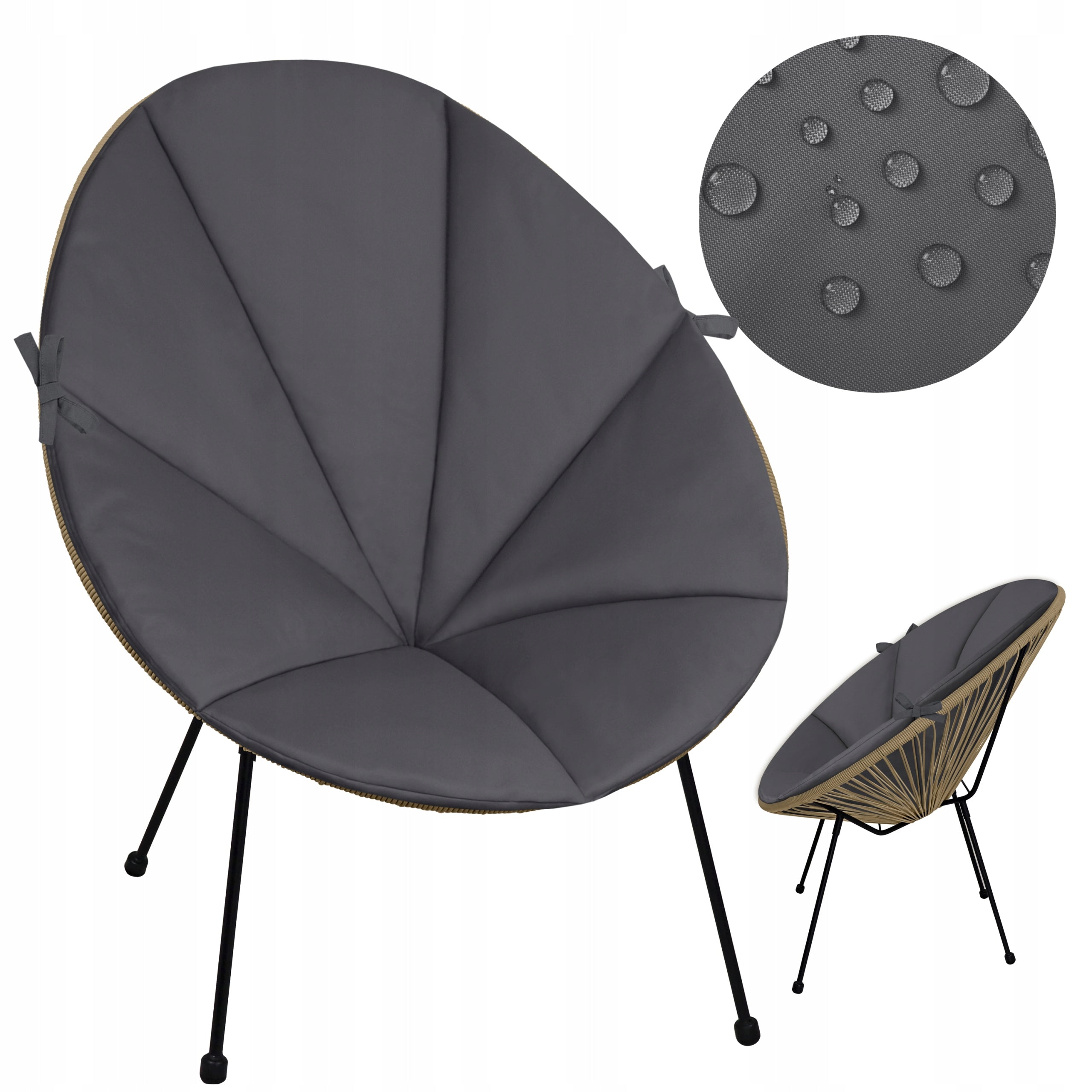 GARDEN CHAIR CUSHION ACAPULCO LINE CHAIR UBBERUP WATERPROOF
