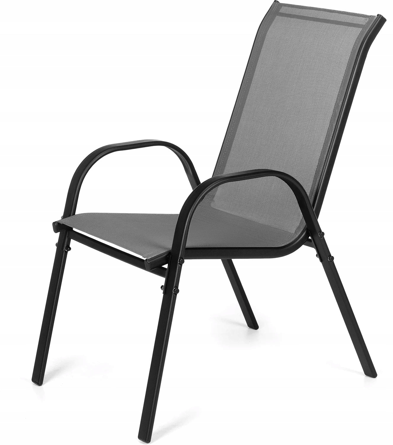 GARDEN CHAIRS METAL SET OF TWO CHAIRS FOR BALCONY TERRACE LUVERNO Assembly assembled furniture