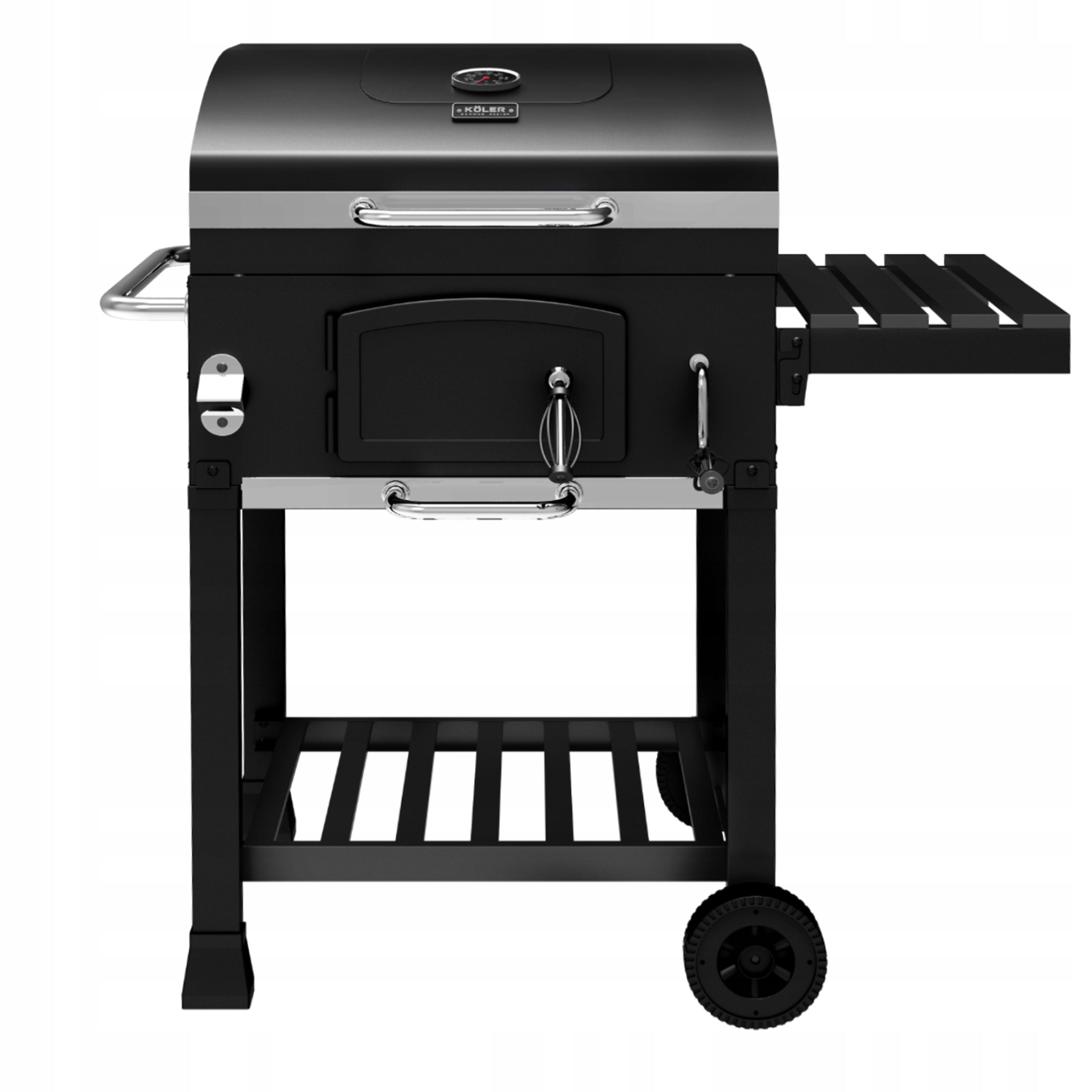 GARDEN CHARCOAL GRILL Koler Ember ch1 Cast Iron Grate Plate Stone for Pizza Packaging status original