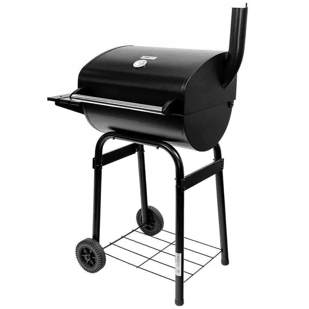 GARDEN CHARCOAL GRILL LARGE Barrel with CHIMNEY Cover THERMOMETER 2 GRATES EAN (GTIN) 5905711624277