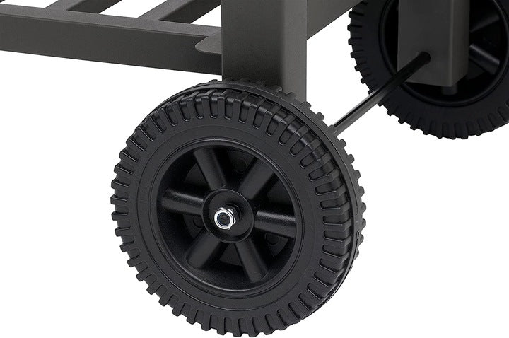 GARDEN CHARCOAL GRILL LARGE COVER ASHTRAY CRANK WHEELS 2 SHELVES THERMOMETER Grate width 31 cm