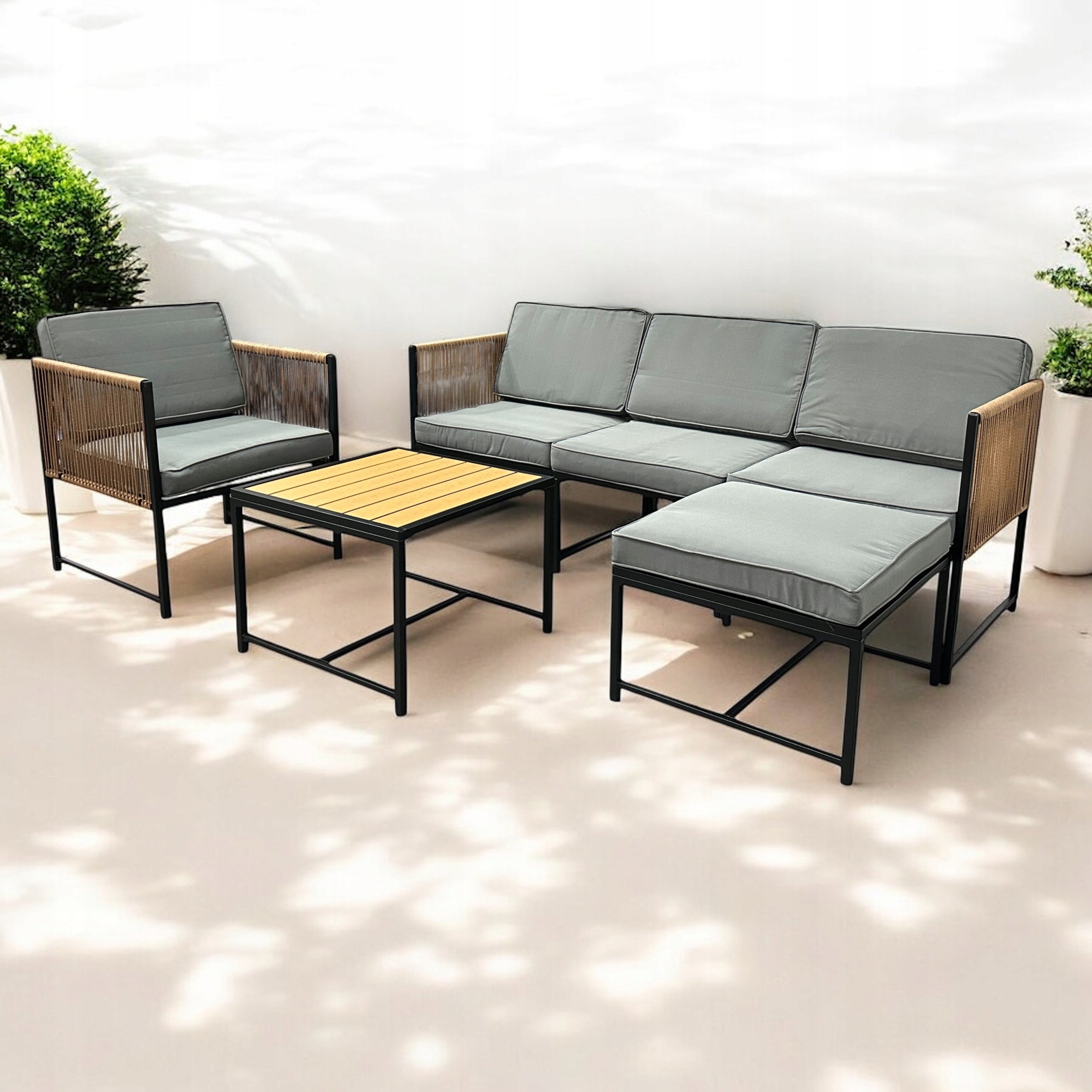 GARDEN CORNER DOUBLE-SIDED XL-NM-31 GARDEN FURNITURE SET BROWN LIGHT EAN (GTIN) 5906293694559