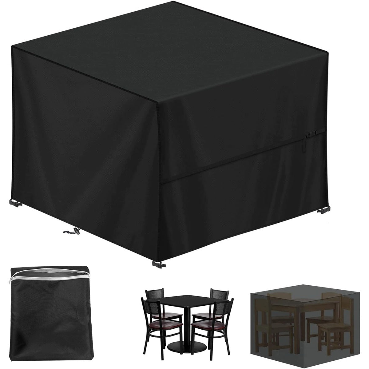 GARDEN COVER WATERPROOF FOR TABLE, 100X100X80 CM Length 100 cm