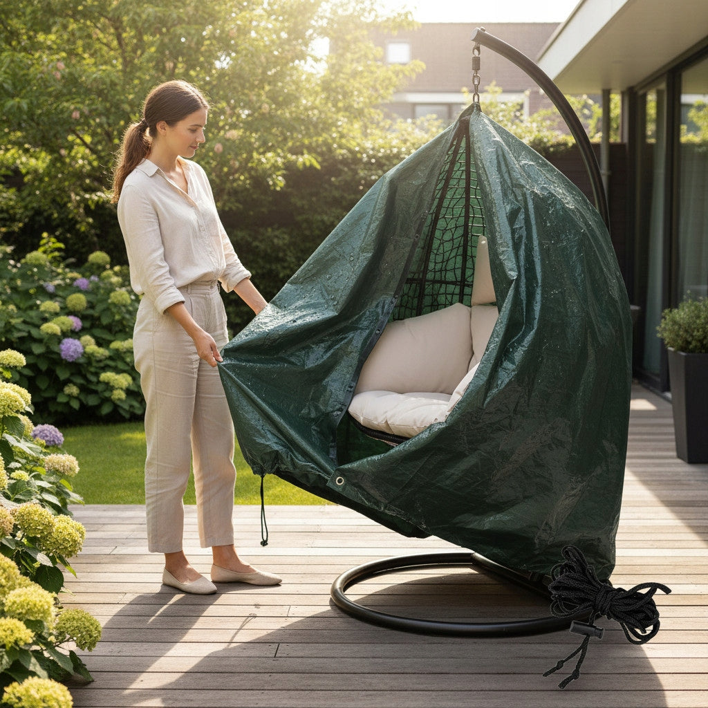 GARDEN COVER WATERPROOF PROTECTIVE FOR COCOON GARDEN FURNITURE UV TARPAULIN Manufacturer code Pokrowiec Plandeka Okrycie Na Kokon Ogrodowy