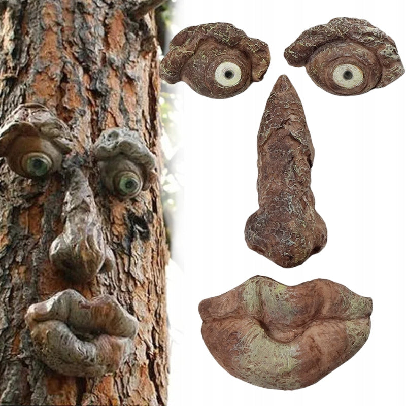 GARDEN DECORATION TREE FACE ON TREE FOR FEEDER TREE ORNAMENT