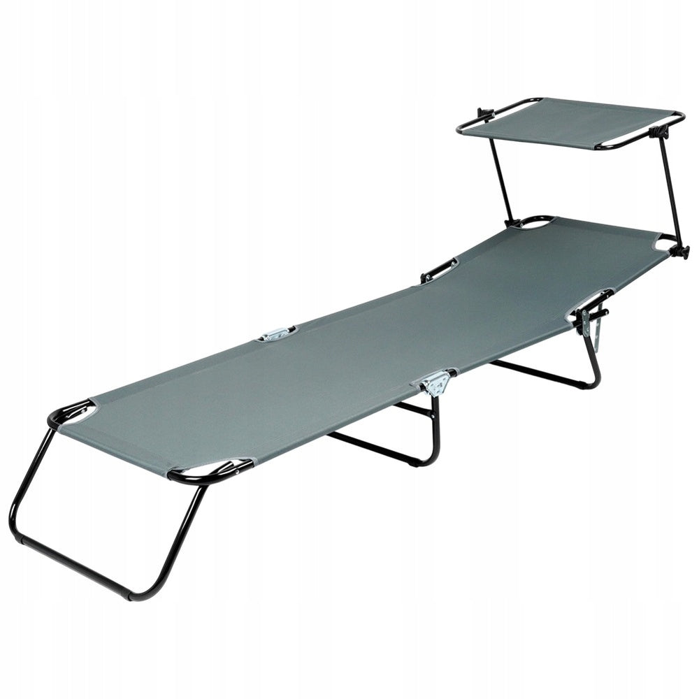 GARDEN Deckchair Beach Pool Folding Adjustable Couch Bed Canopy Frame material metal