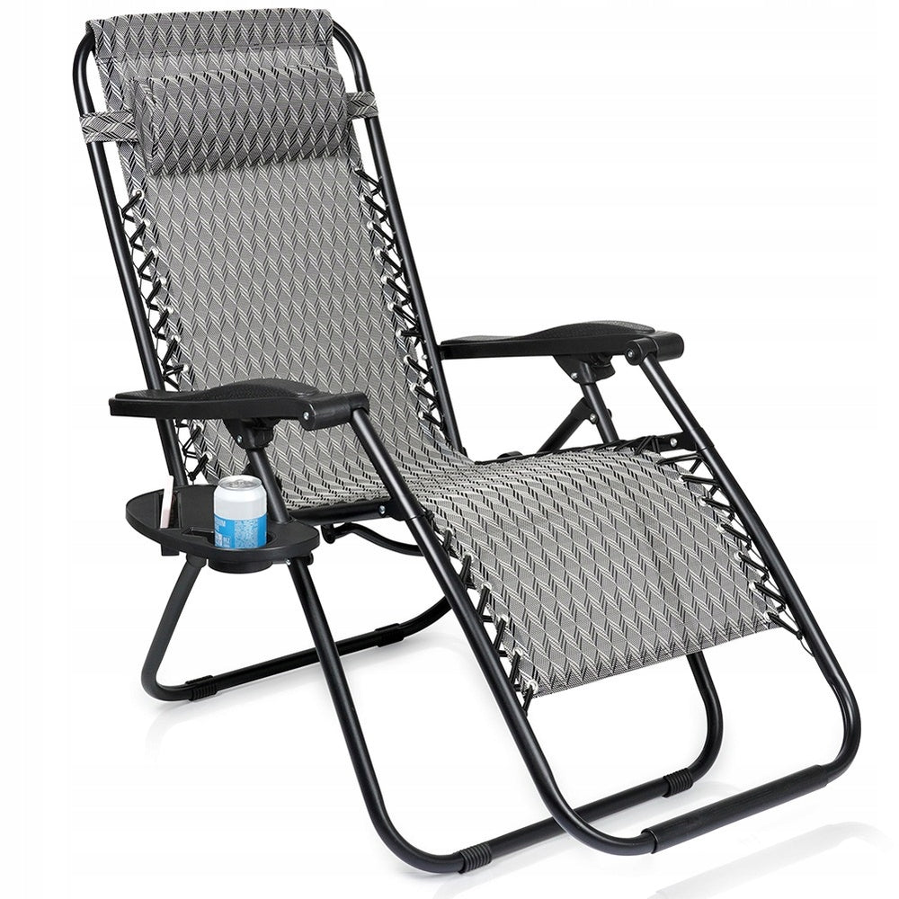 GARDEN Deckchair Folding Adjustable Beach Hiking Chair